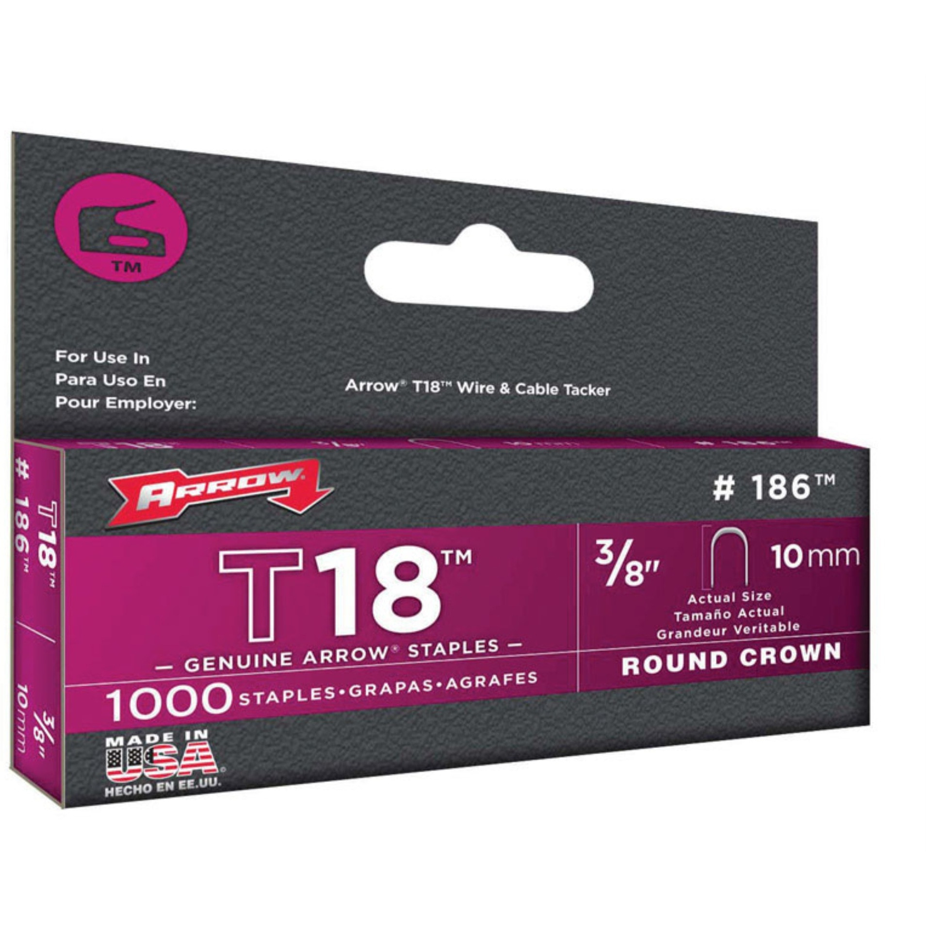 STAPLE T18 3/8"" (Pack of 5)
