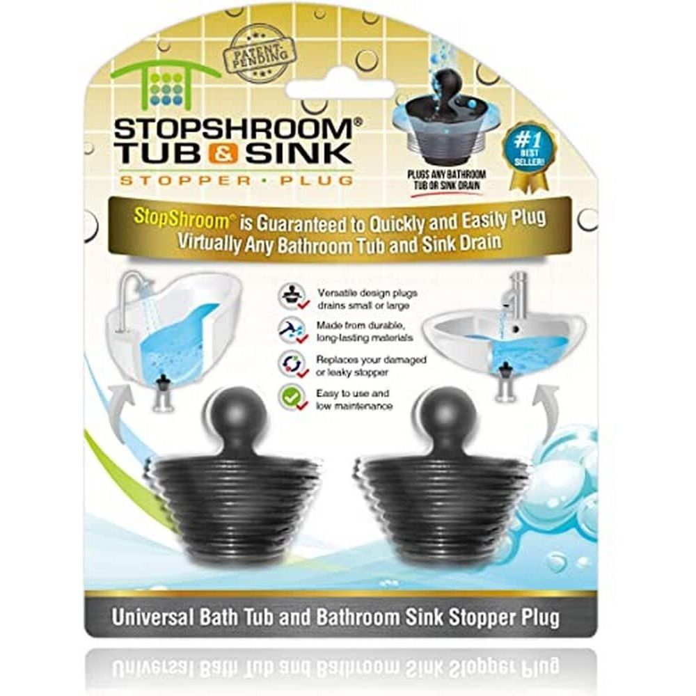 GRMT SINKSHRM PLUG BLK (Pack of 1)