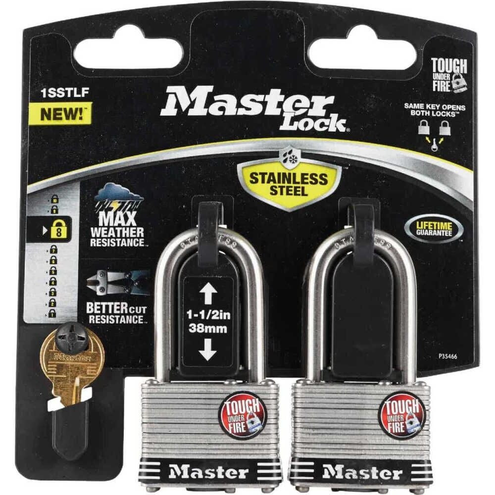 PADLOCK W/KEY 1.75&quotSS (Pack of 1)