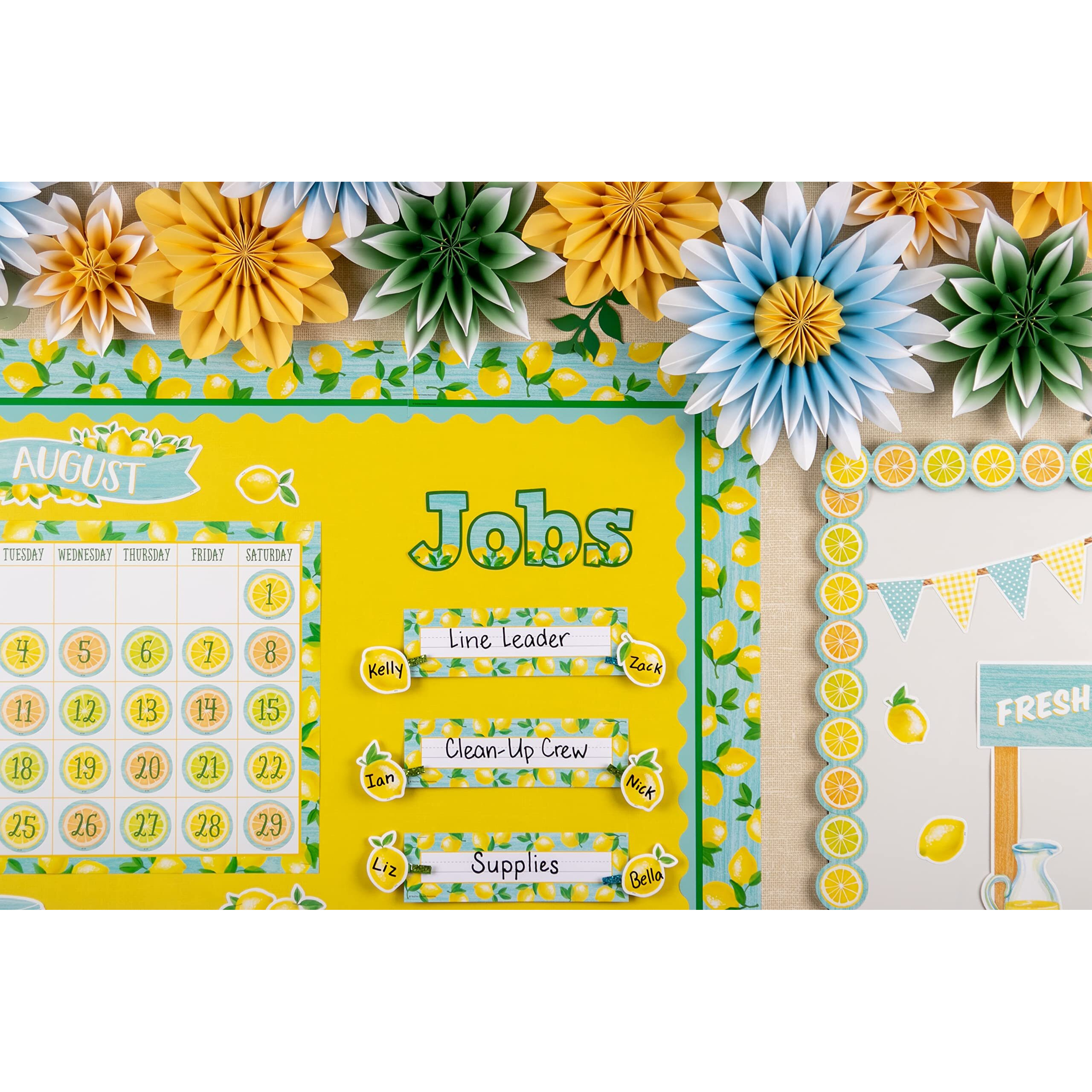 LIGHT TURQUOISE SCALLOPED BORDER