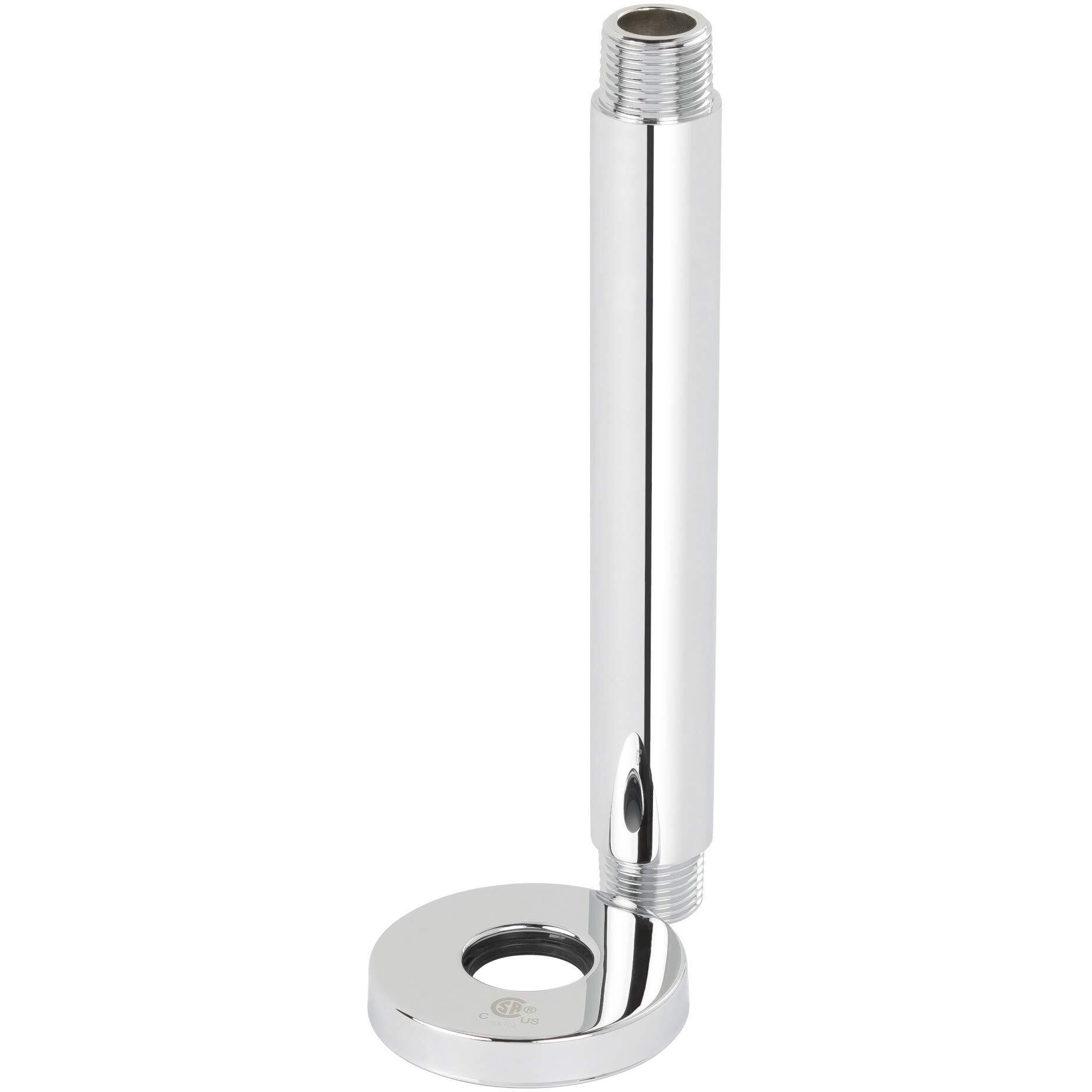 Miseno 6" Ceiling Mounted Shower Arm and Flange - Brushed Nickel