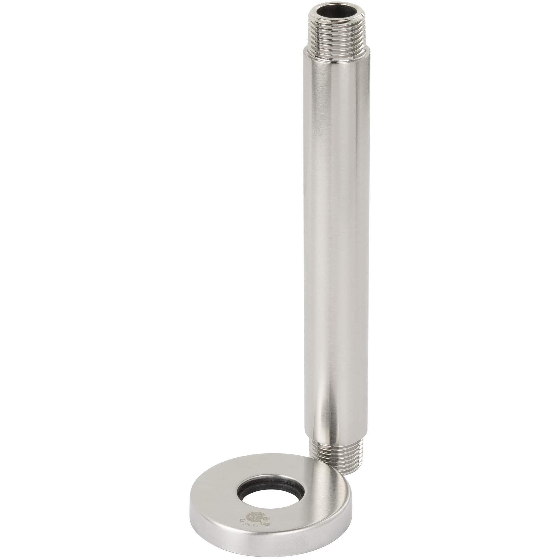 Miseno 6" Ceiling Mounted Shower Arm and Flange - Brushed Nickel