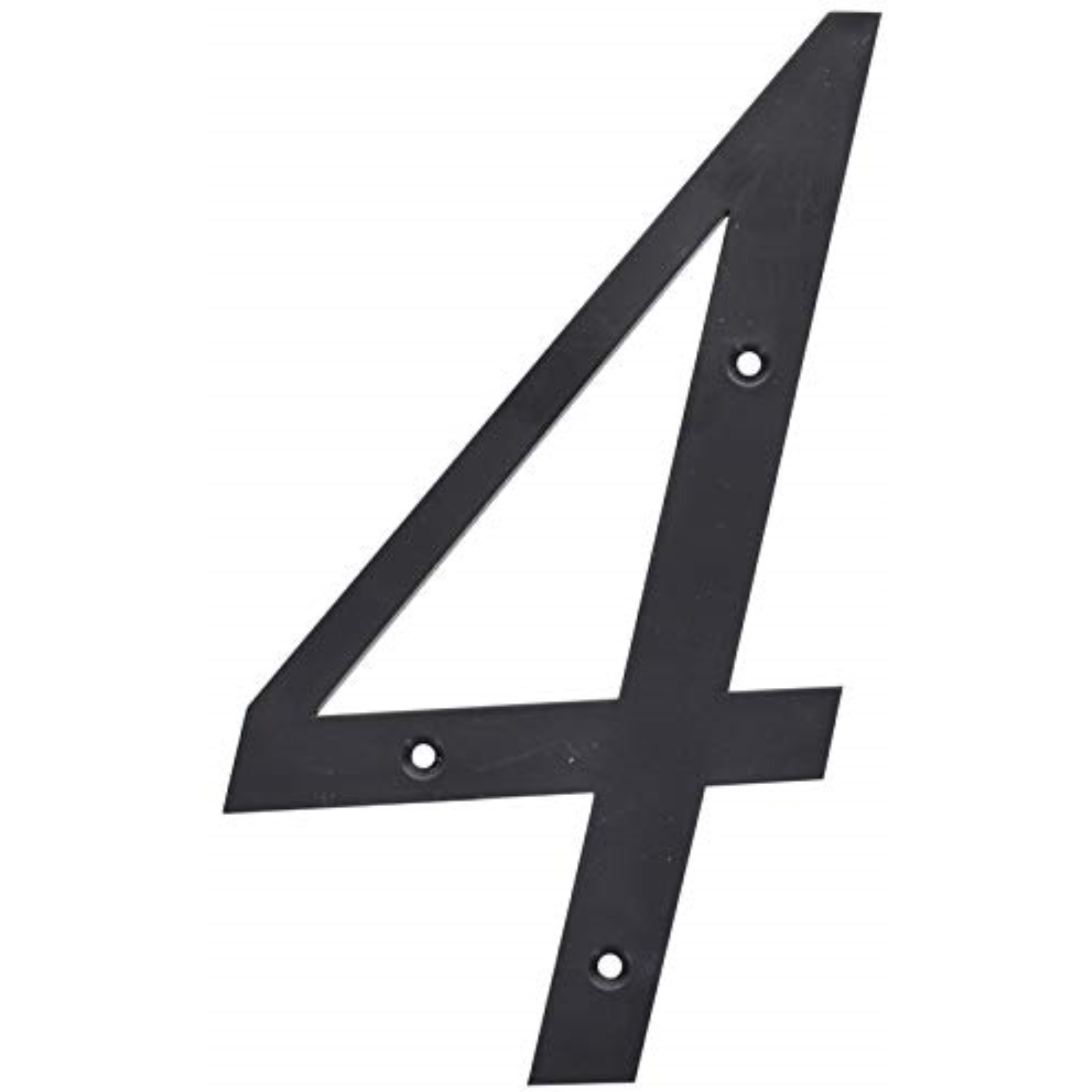 5028372 6"" BLK 4 NAILON 1PC Hillman 6 in. Black Plastic Nail-On Number 4 1 pc (Pack of 3)