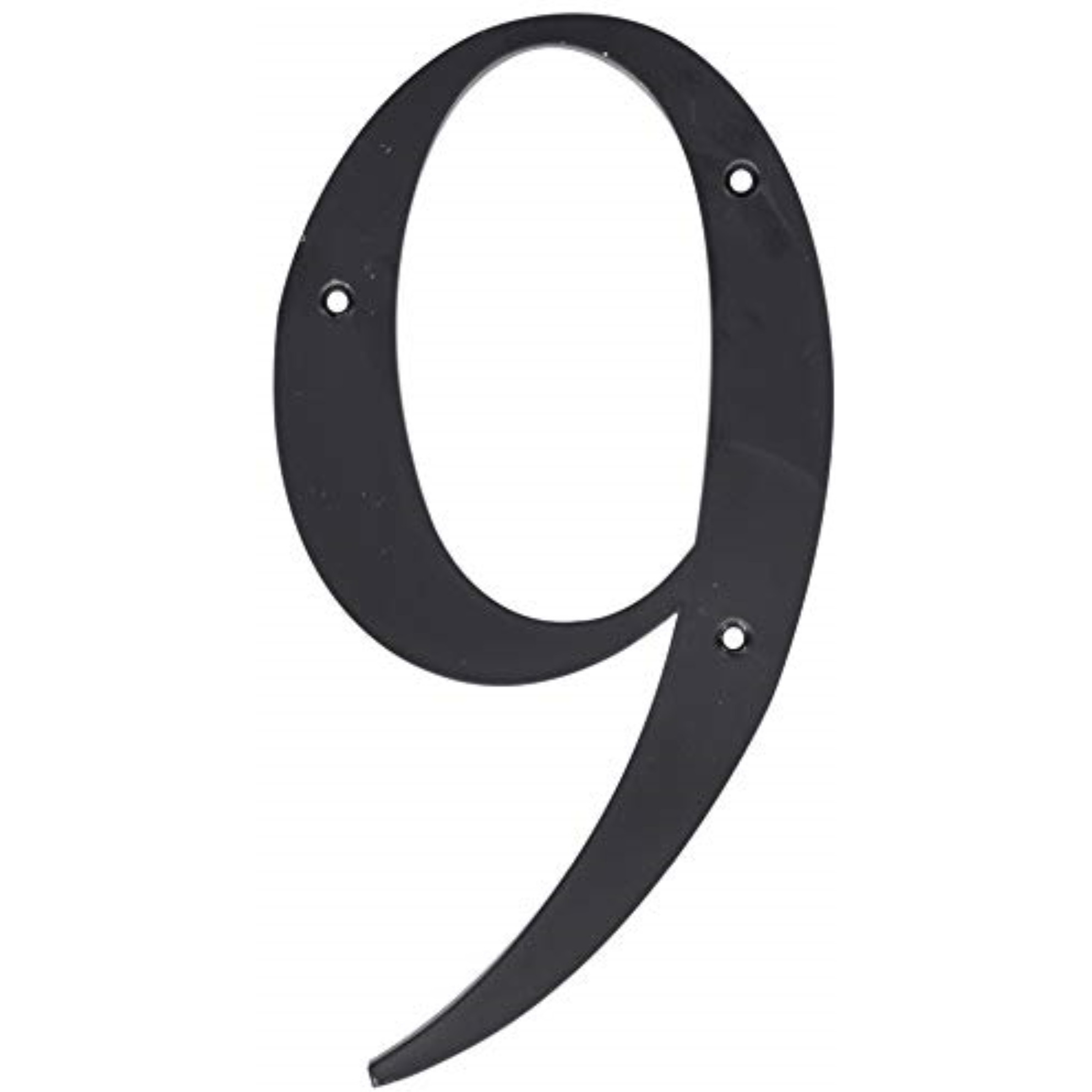 5028376 6"" BLK 9 NAILON 1PC Hillman 6 in. Black Plastic Nail-On Number 9 1 pc (Pack of 3)