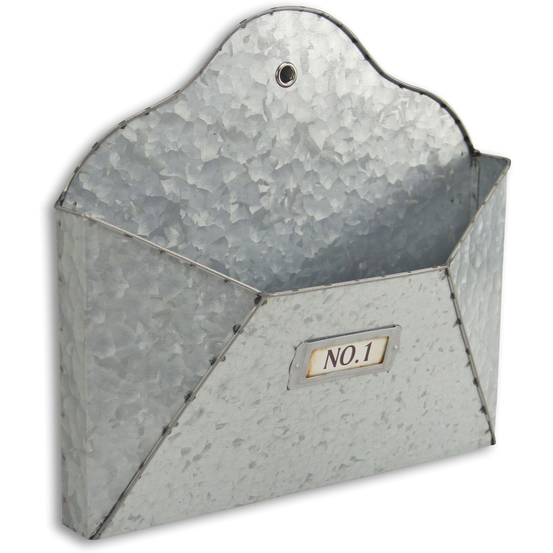 Renato Galvanized Wall Hanging Letter Box