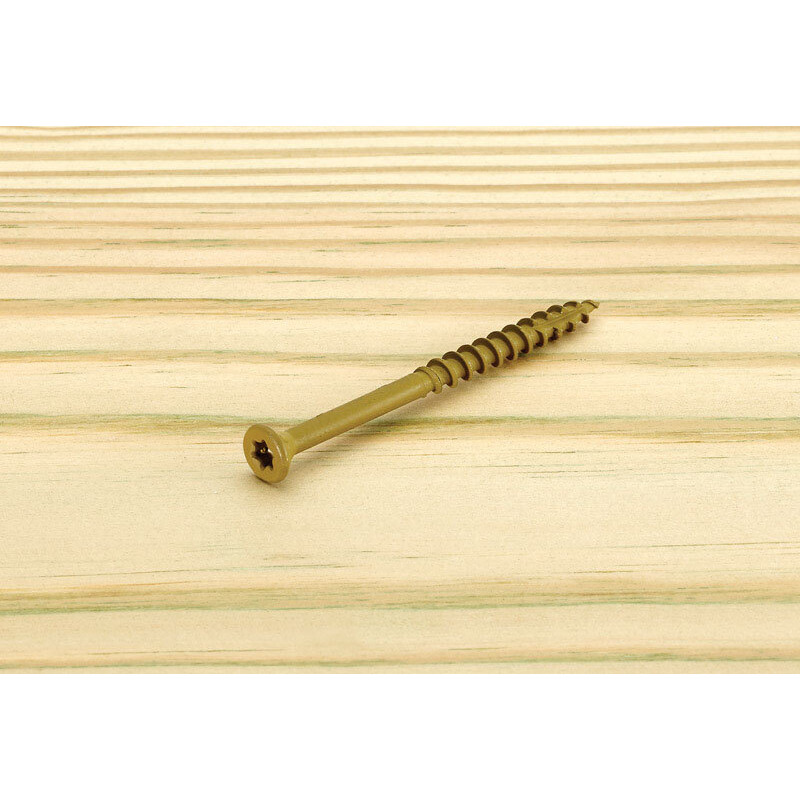 DECKSCREW 9X3&quotTAN 75PC (Pack of 1)