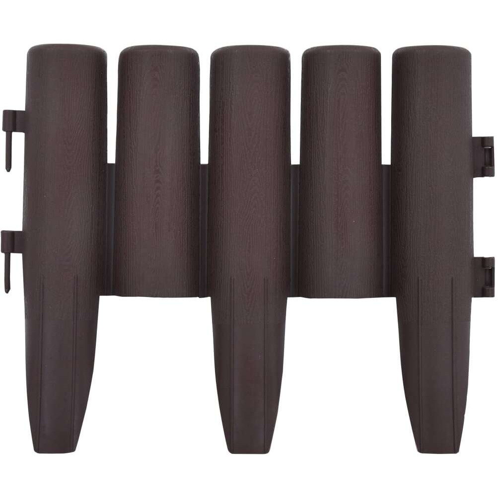 vidaXL Lawn Edgings 36 pcs Brown 393.7" PP