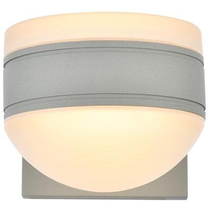 Raine Integrated LED wall sconce in silver