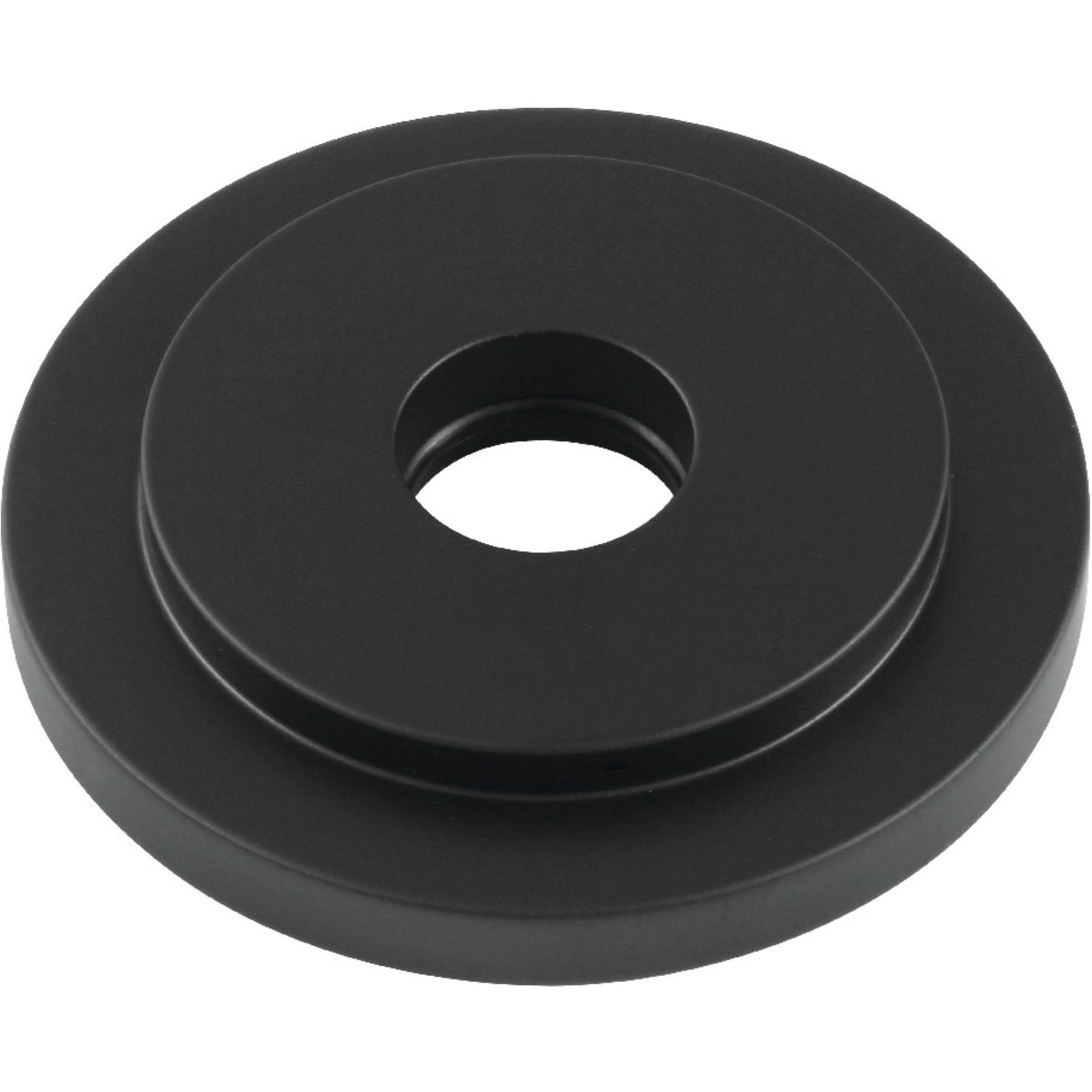 Kingston Brass FLEURO0 Manhattan Heavy Duty Round Solid Cast Brass Shower Flange, Matte Black