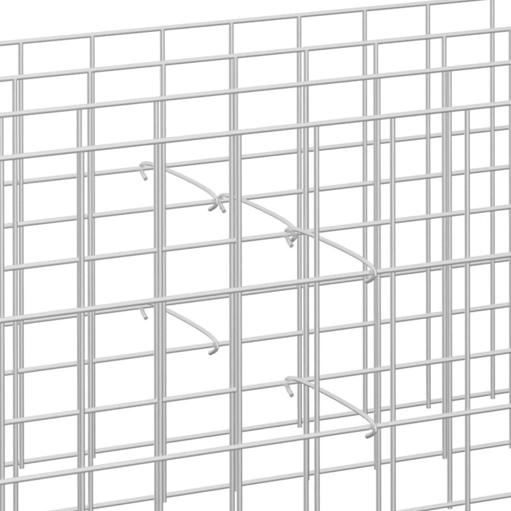 vidaXL Gabion Hooks 50 pcs Galvanized Steel 3.9"