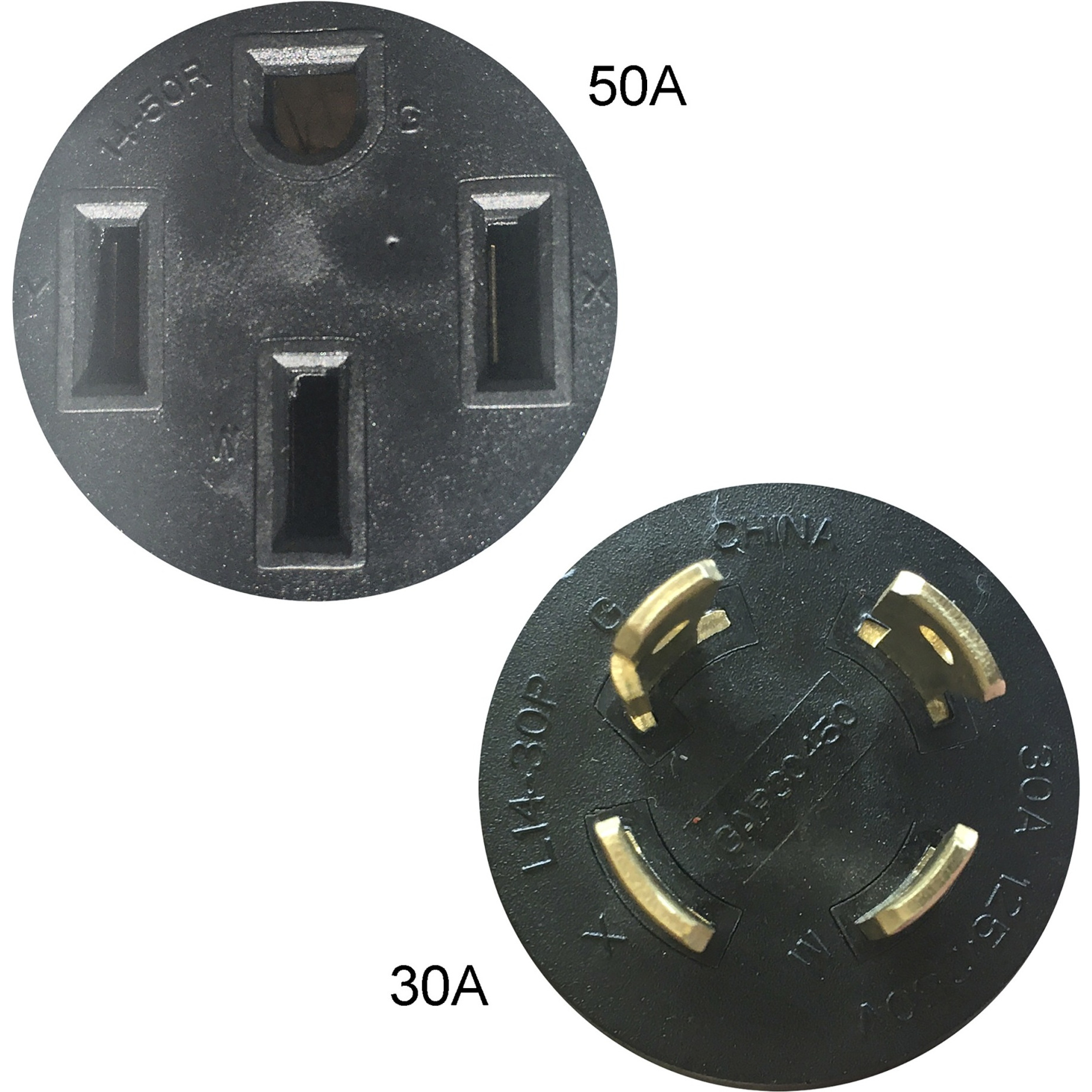 L14-30P Male to 14-50R Female Conversion Adapter Plug