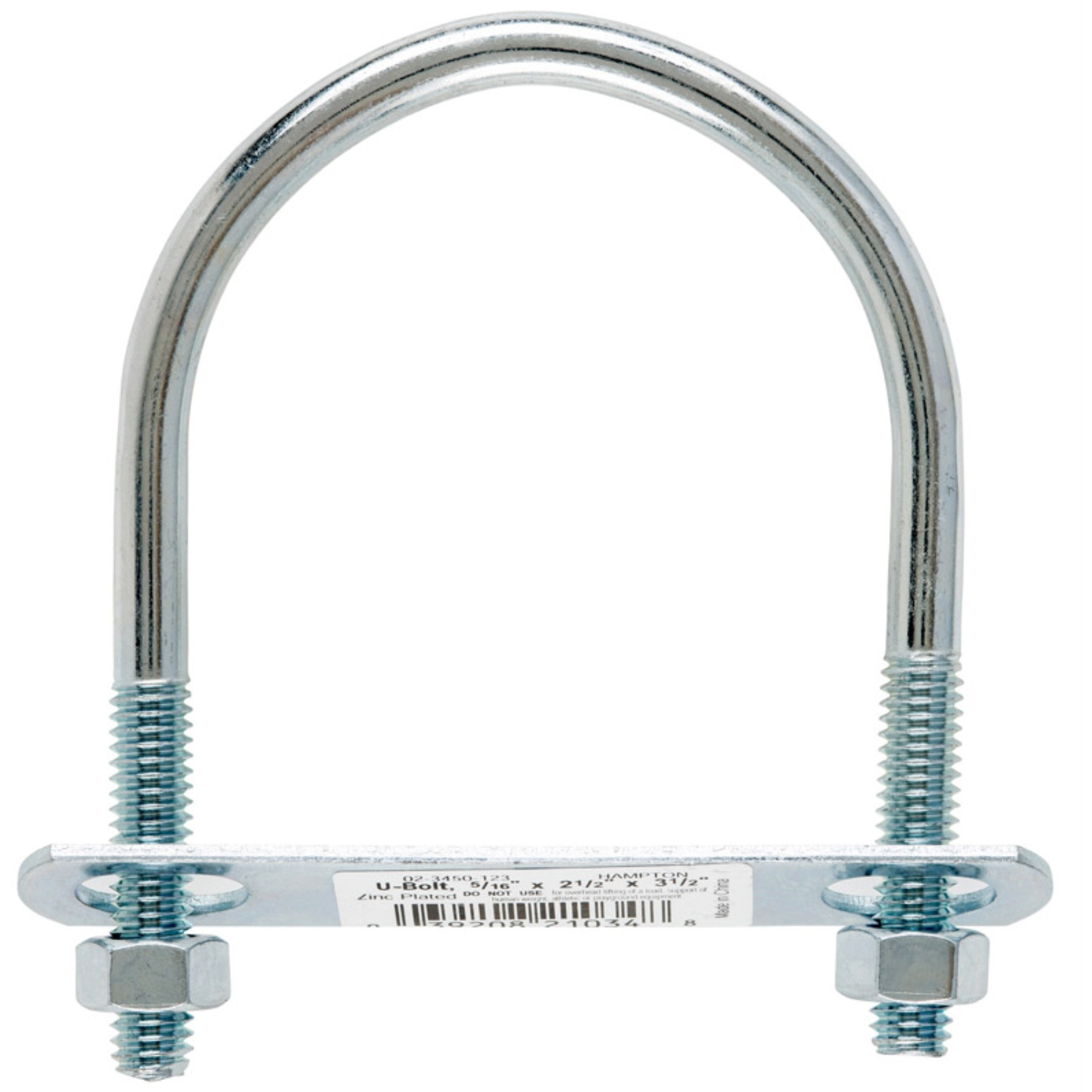 BOLT U 5/16"&quotX2.5"&quotX3.5"" (Pack of 10)