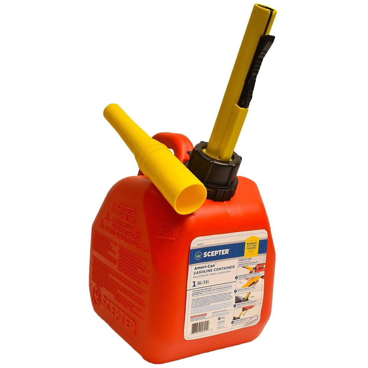 1gal Ameri-Can Gas Can with Fuel Funnel