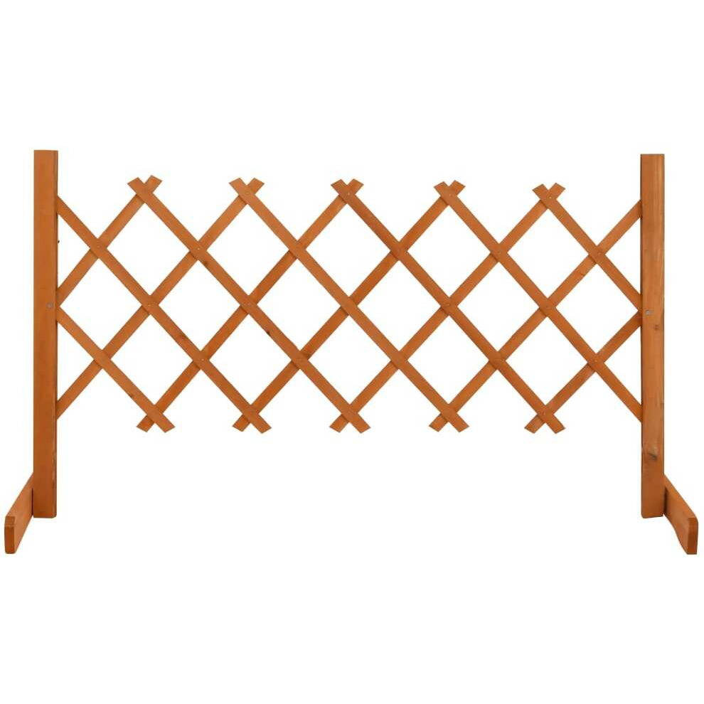 vidaXL Garden Trellis Fence Orange 47.2&quotx23.6" Solid Firwood