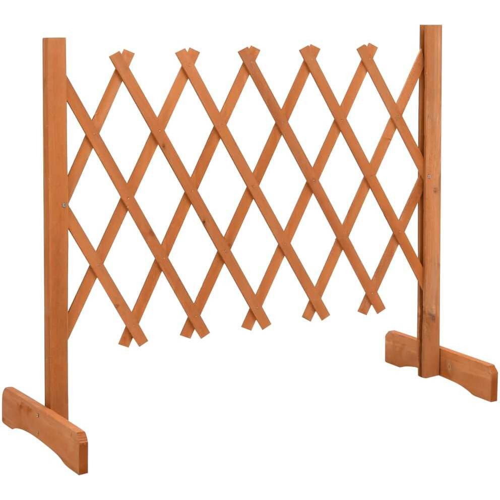 vidaXL Garden Trellis Fence Orange 47.2&quotx23.6" Solid Firwood