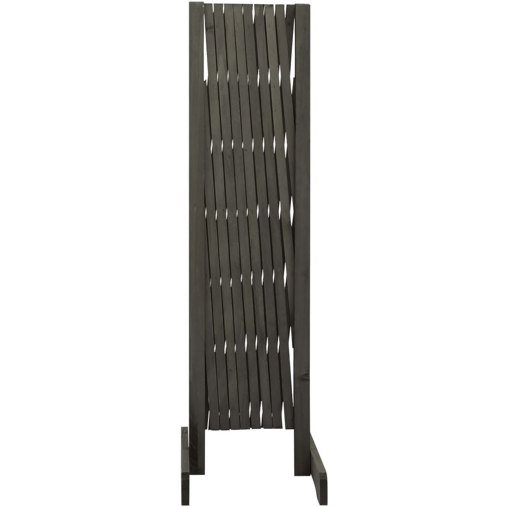 vidaXL Garden Trellis Fence Gray 70.9&quotx39.4" Solid Firwood