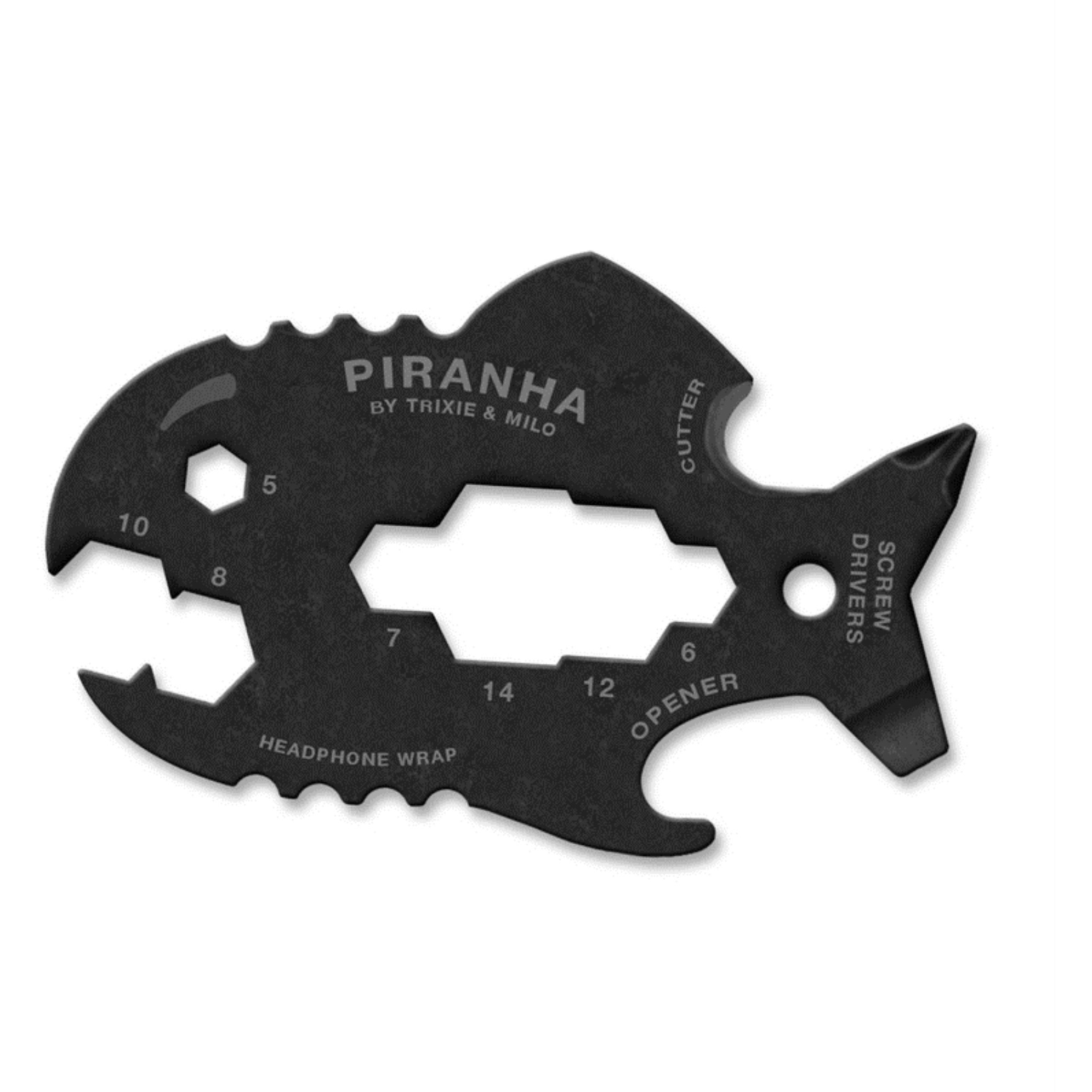 MULTI-TOOL PIRANHA BLACK (Pack of 1)