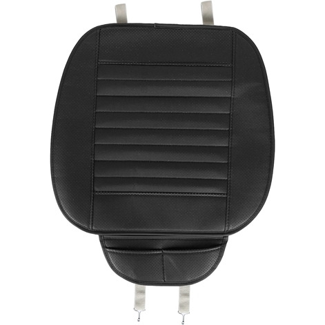 Universal Car Seat Cushion Cover Breathable Car Front Seat Cover Pad Mat Filling Bamboo Charcoal w/ Non-Slip Bottom and Storage Pockets