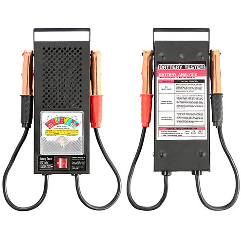 Battery Load Tester 6-12V 100A Battery Tester with Heavy Duty Insulated Copper Clips Carrying Handle for Automotive Repair