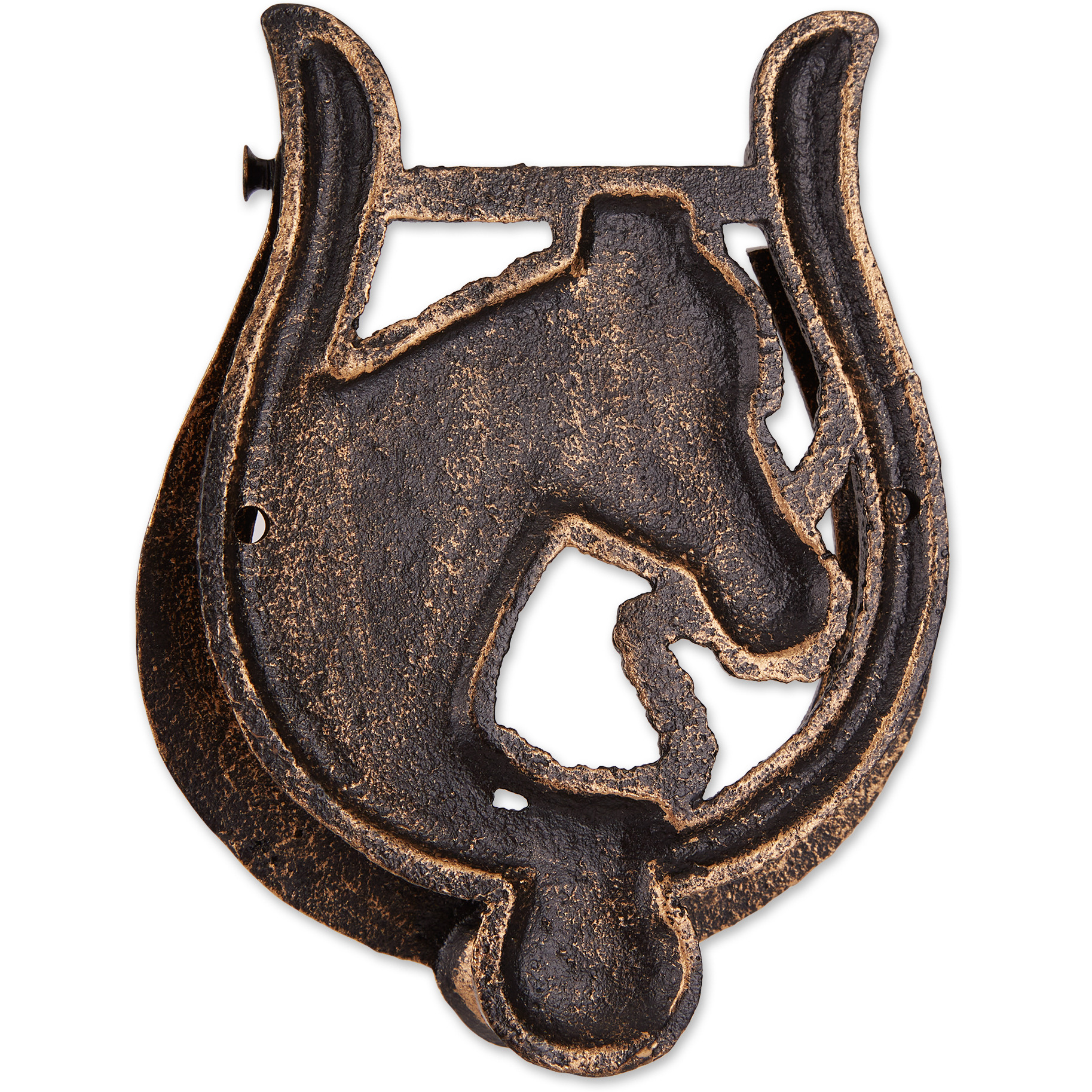 DII Horseshoe Cast Iron Door Knocker