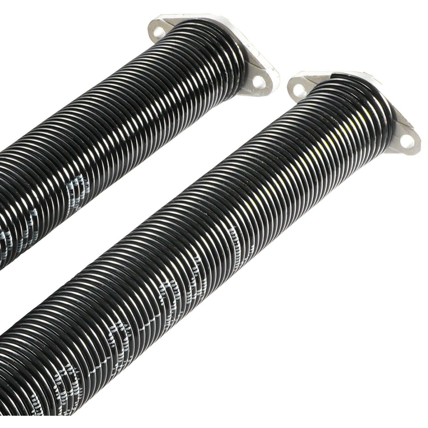 VEVOR Garage Door Torsion Springs, Pair of 0.218 x 2 x 24inch, Garage Door Springs with Non-Slip Winding Bars, 16000 Cycles, Gloves and Mounting Wrench, Electrophoresis Coated for Replacement