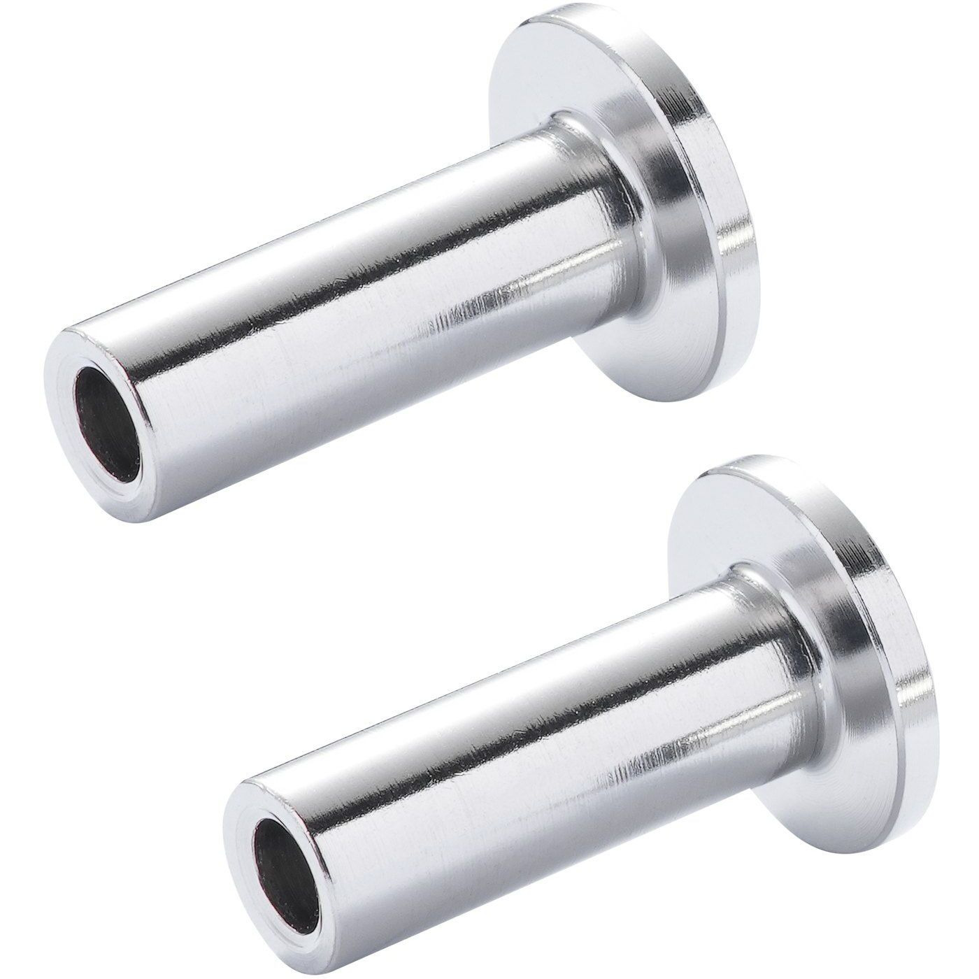 VEVOR 121 Pack T316 Stainless Steel Protector Sleeves for 1/8" Wire Rope Cable Railing, DIY Balustrade T316 Marine Grade, Come with A Free Drill Bit, Silver