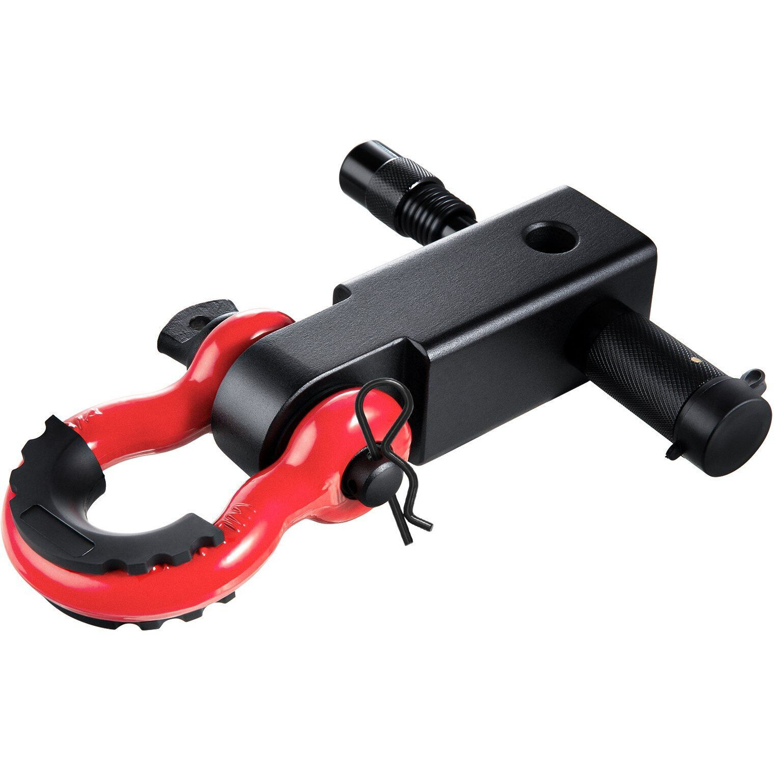 VEVOR 2" Trailer Shackle Hitch Receiver D-Ring Recovery for Truck Jeep 66000 lbs