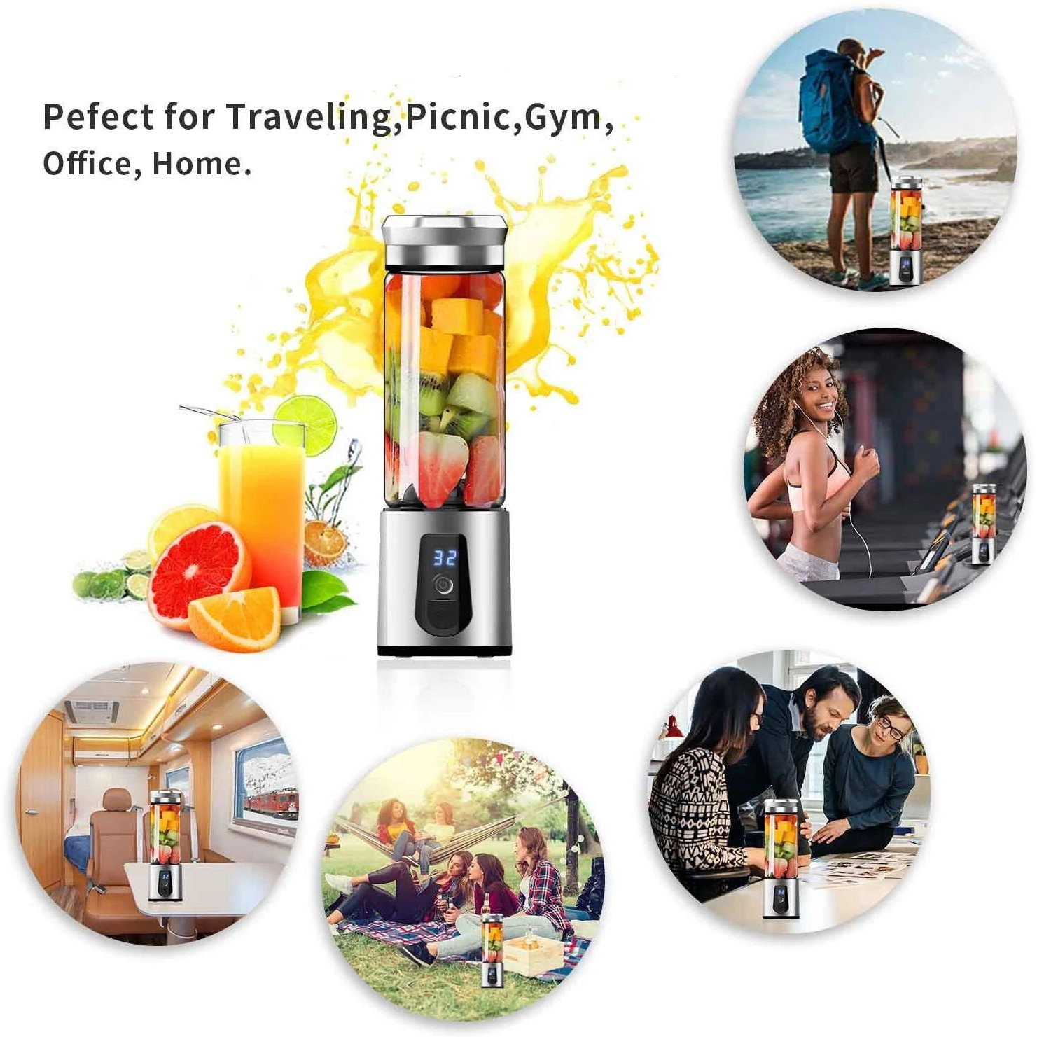 JuiceUp N go Quick Portable Juicer And Smoothie Blender(D0102HPIBPA)