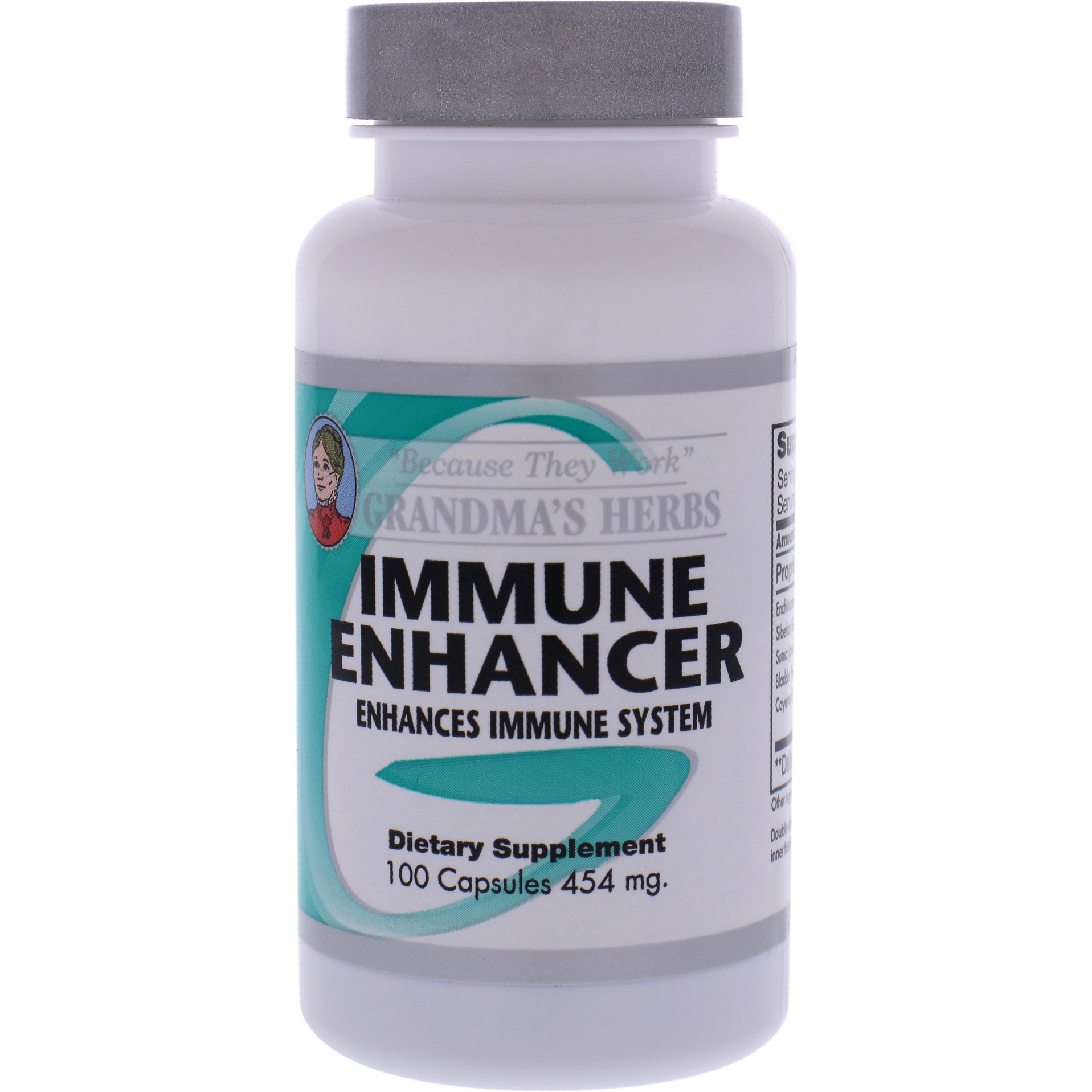 Immune Enhancer Capsules by Grandmas Herbs for Unisex - 100 Count Dietary Supplement