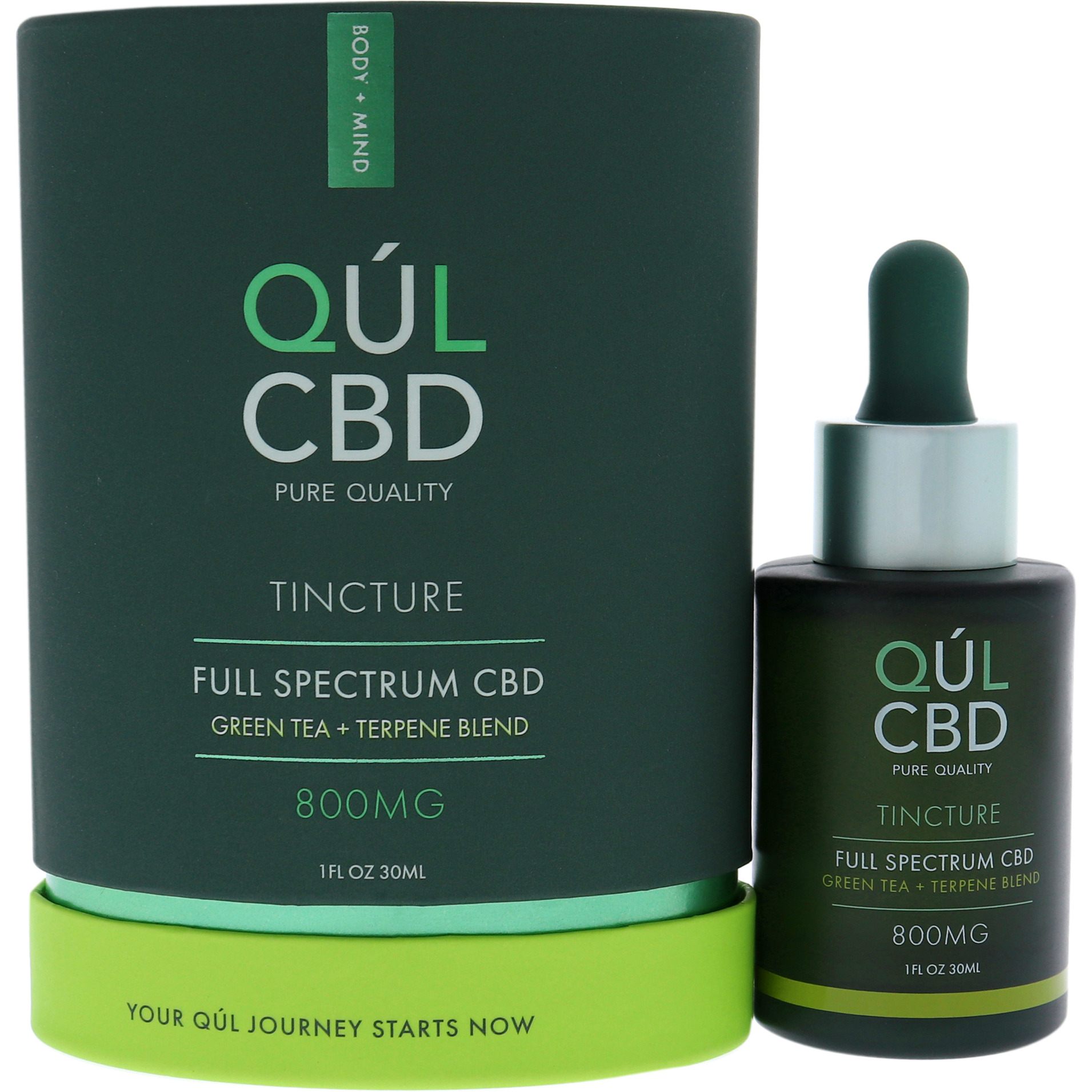 Tincture Full Spectrum 800mg CBD - Green Tea by Kul CBD for Unisex - 1 oz Tincture