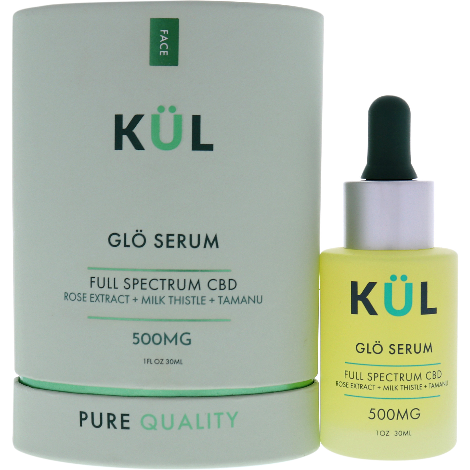 Glo Serum Full Spectrum 500mg CBD by Kul CBD for Unisex - 1 oz Serum