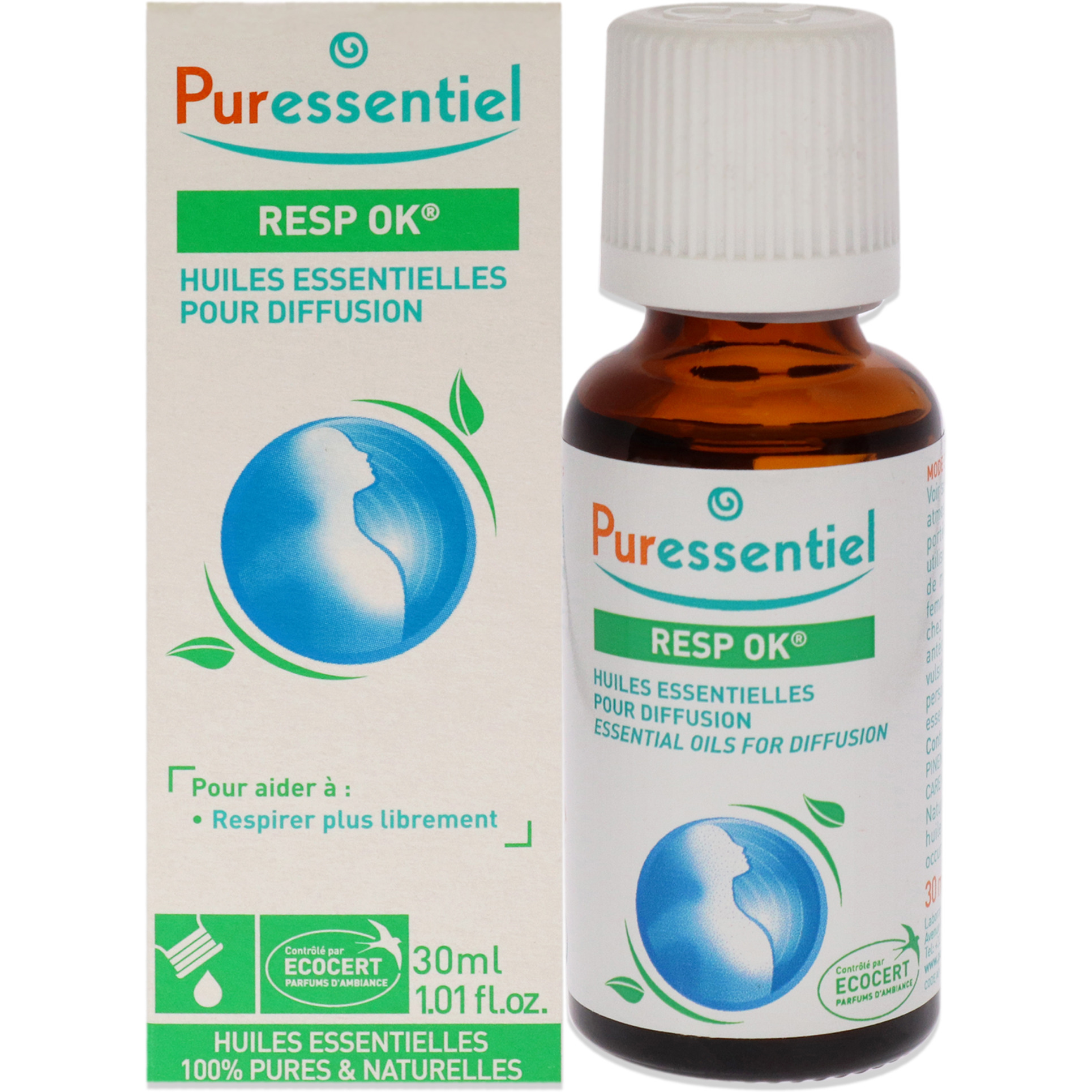 Diffusion Essential Oil - Respiratory Blend by Puressentiel for Unisex - 1.01 oz Oil
