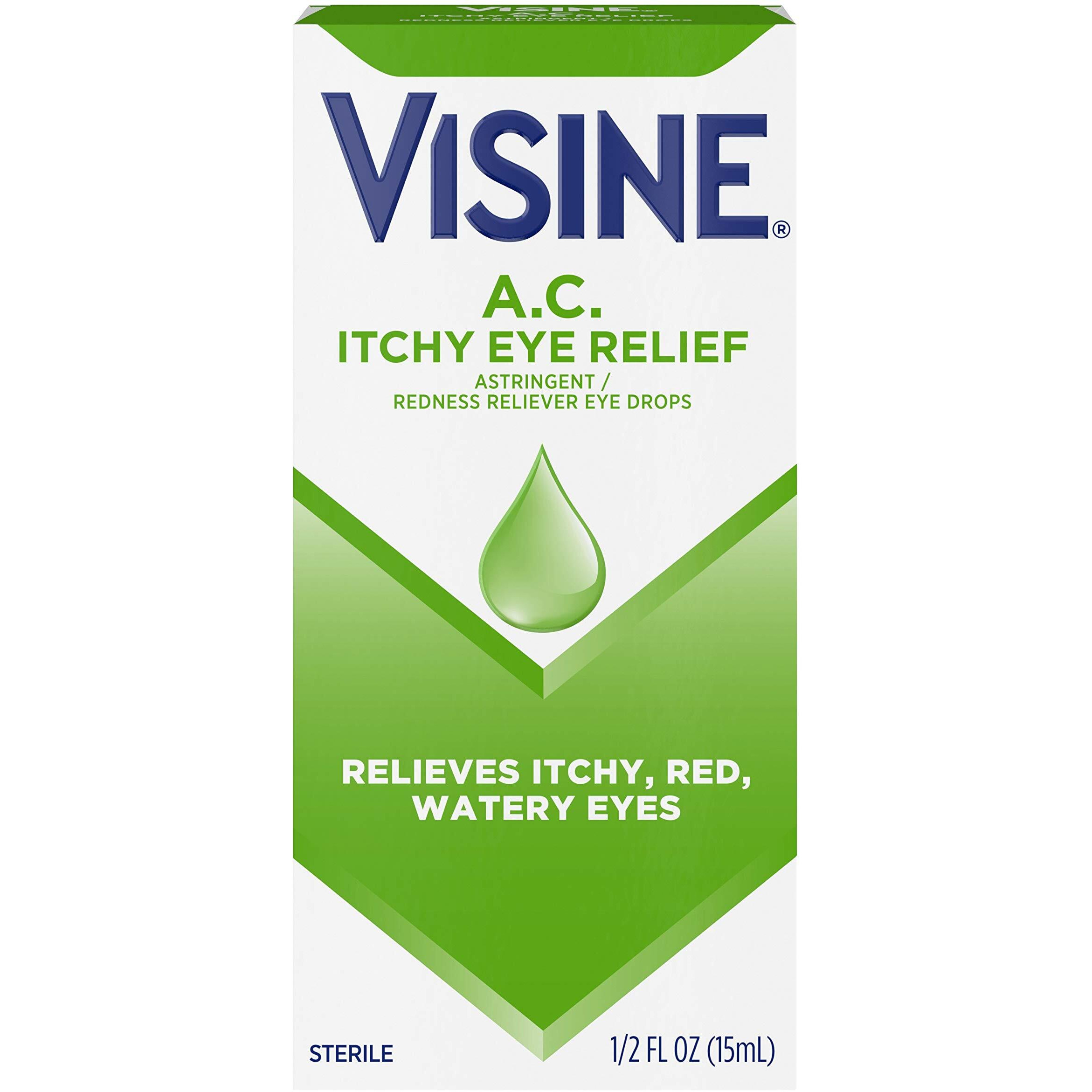 Visine A.C. Astringent Redness Reliever Eye Drops - 0.5 Oz (15 Ml)
