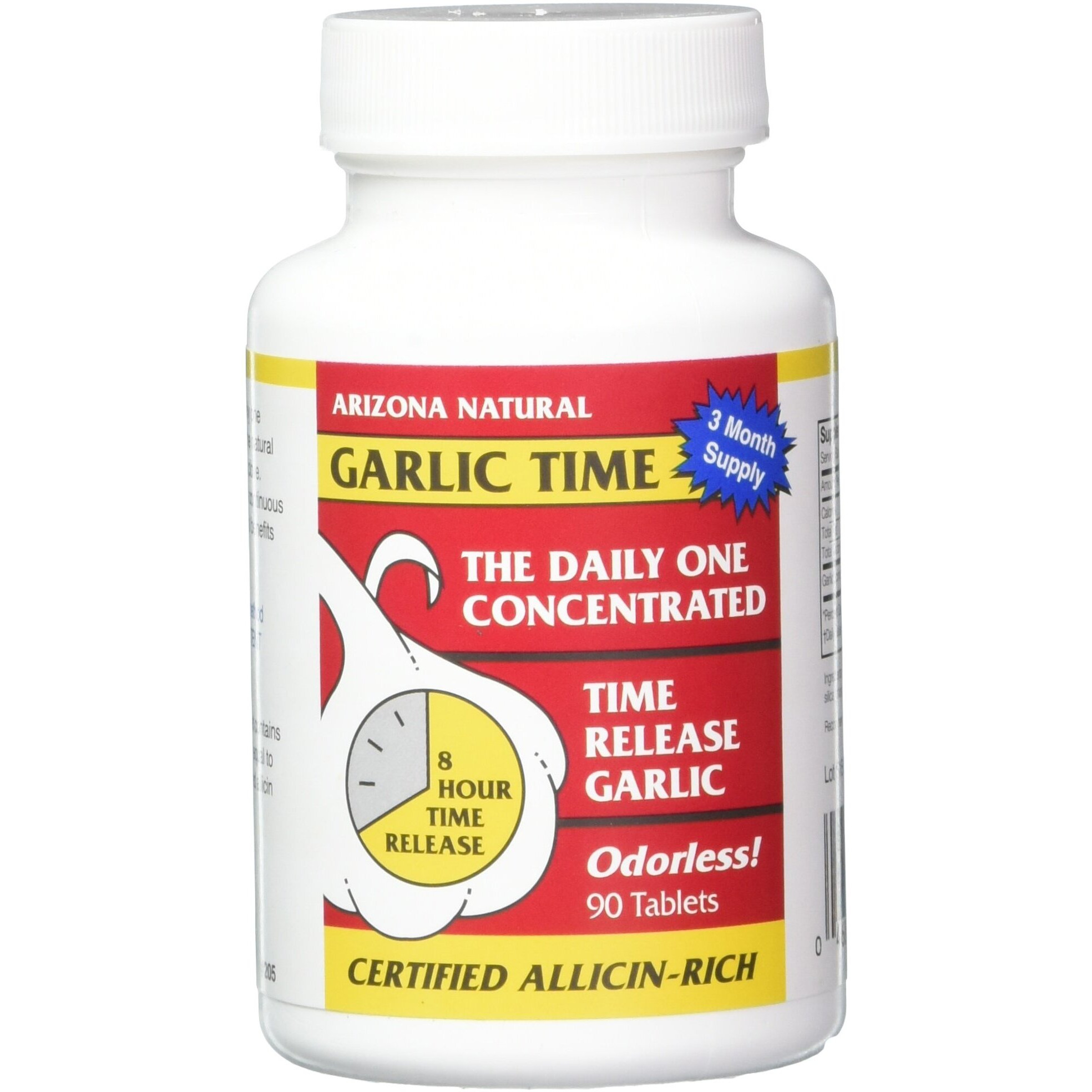 Arizona Natural Garlic TR 1800 mg Time-Released Tabs, 90 Count