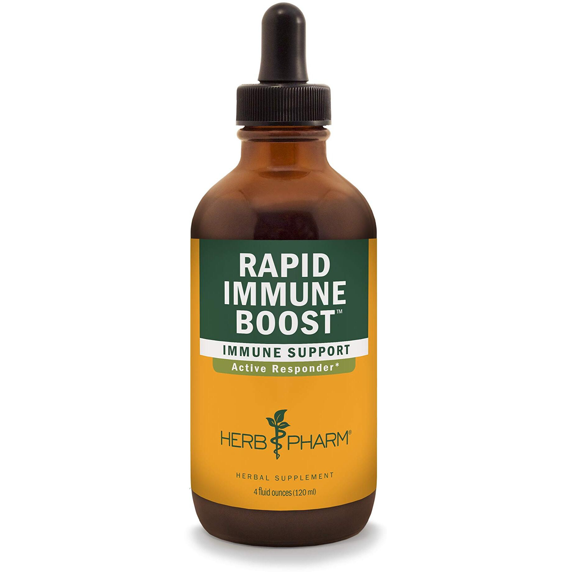 Herb Pharm Rapid Immune Boost Liquid Herbal Formula for Active Immune Support - 4 Ounce, Echinacea and Goldenseal, 4 Fl Oz