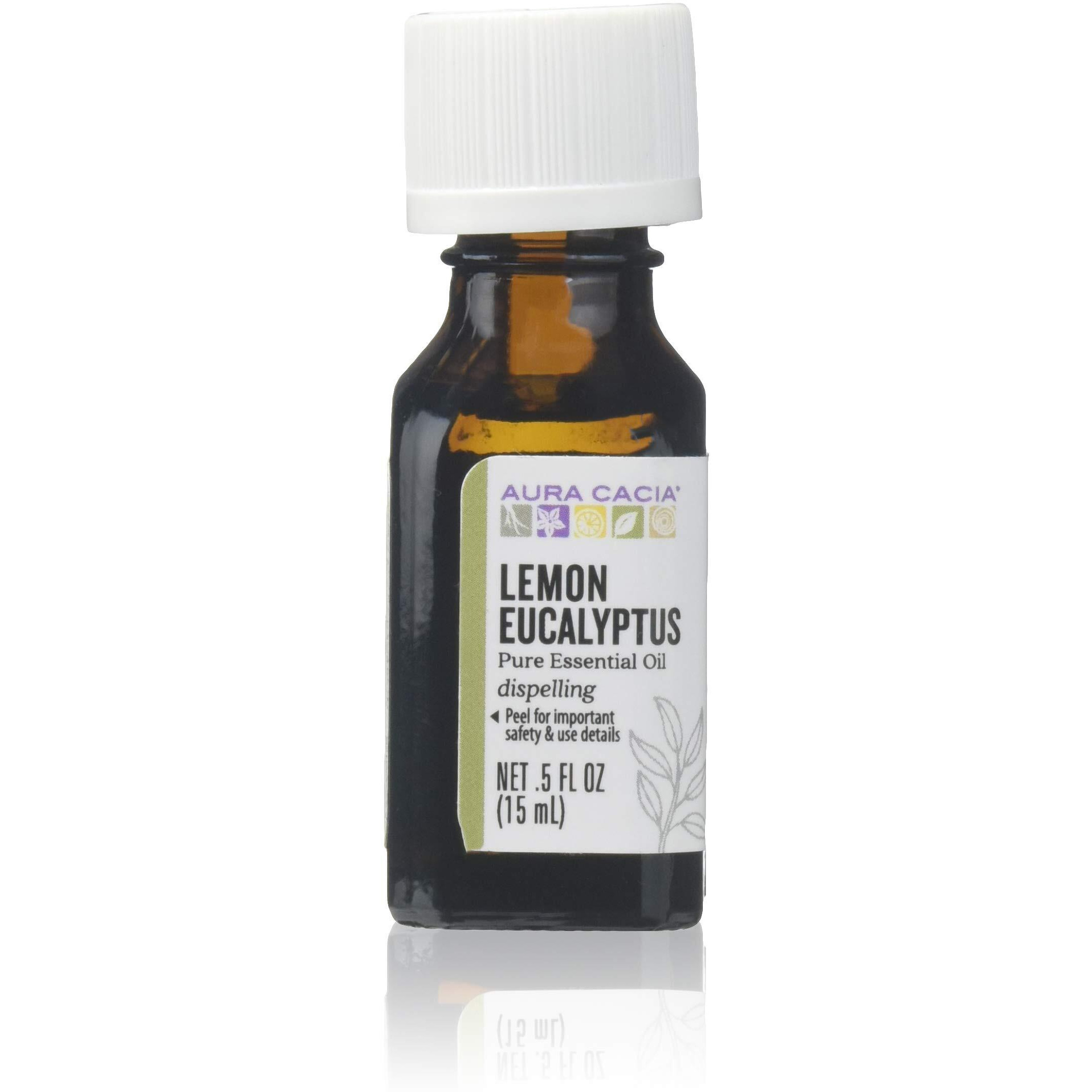 Aura Cacia Pure Lemon Eucalyptus Essential Oil | 0.5 fl. oz. | Corymbia citriodora