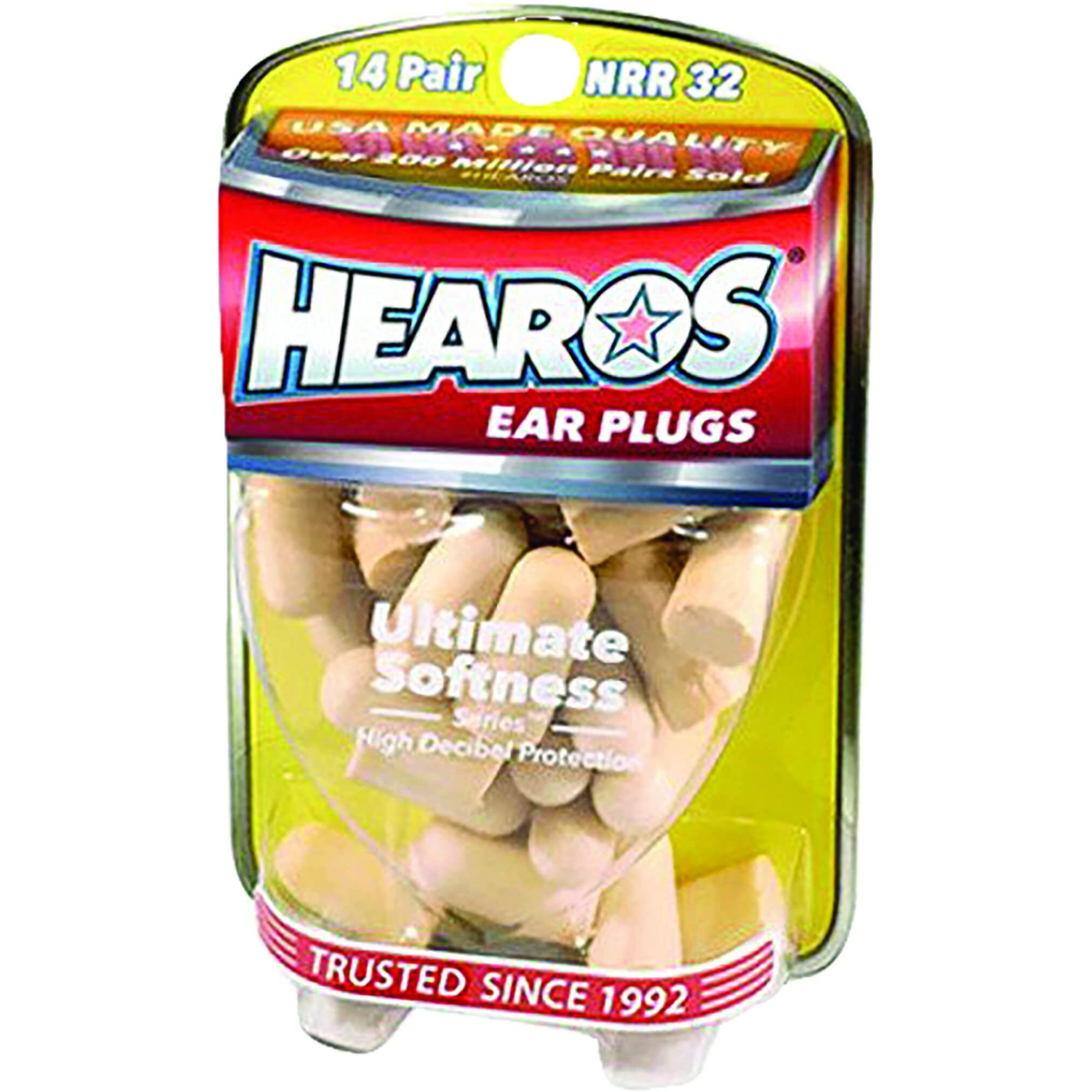 Hearos Ultimate Softness Series Ear Plugs, 8 Pair with Free Case