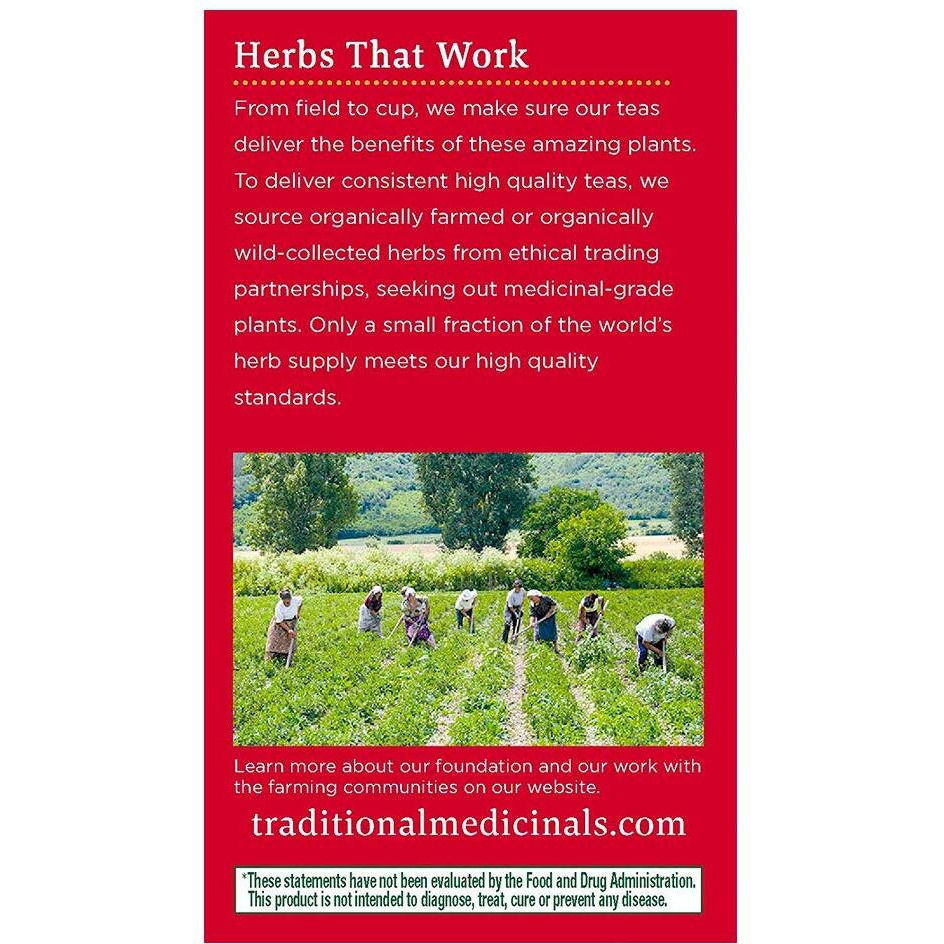 Traditional Medicinals Organic Throat Coat Lemon Echinacea Herbal Tea, Supports Throat Health, (Pack of 1) - 16 Tea Bags