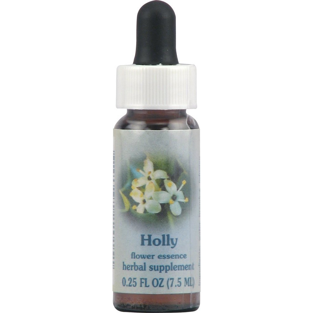 Flower Essence Services Supplement Dropper, Holly, 0.25 Ounce