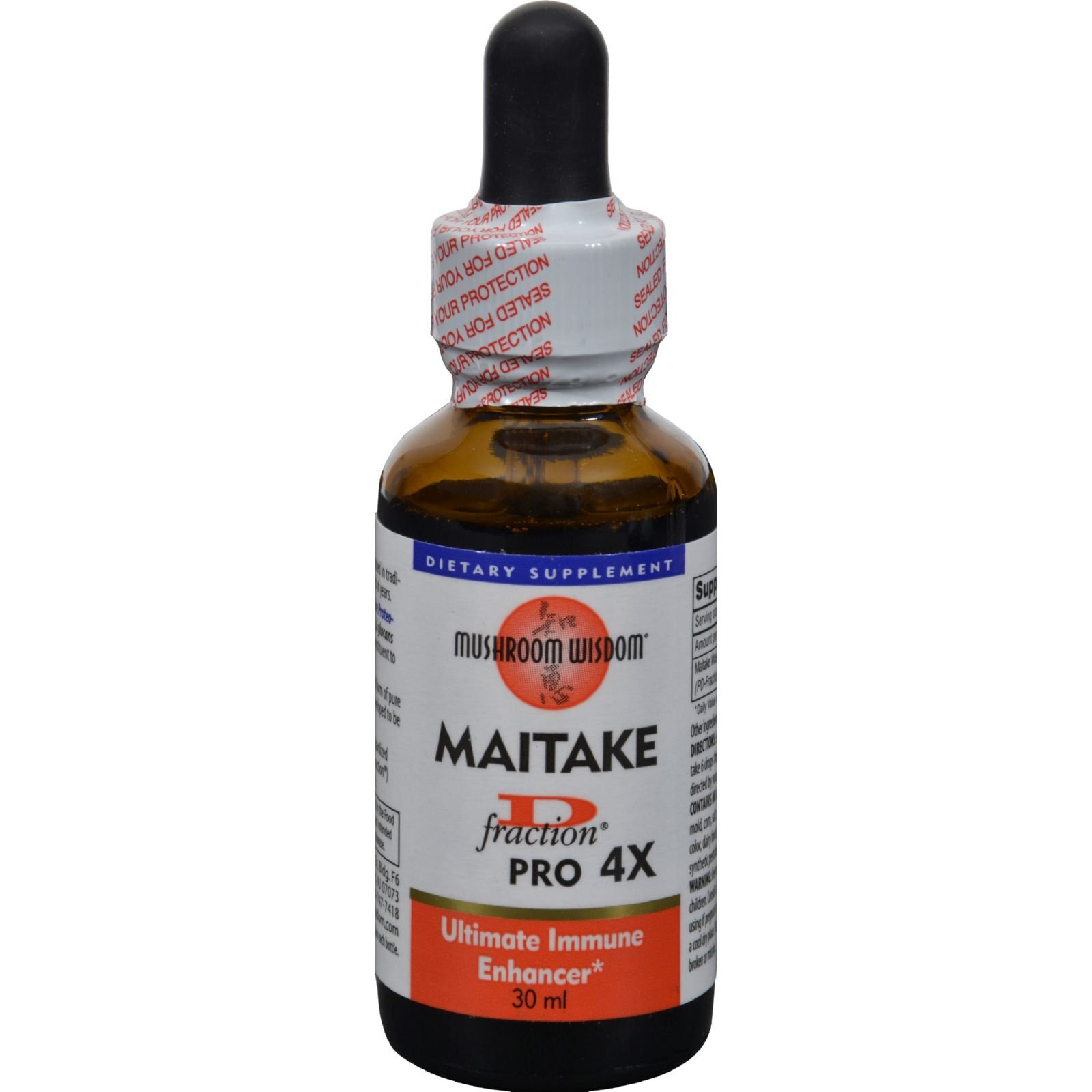 MUSHROOM WISDOM MAITAKE D-FRACTION,PRO4X, 1 OZ