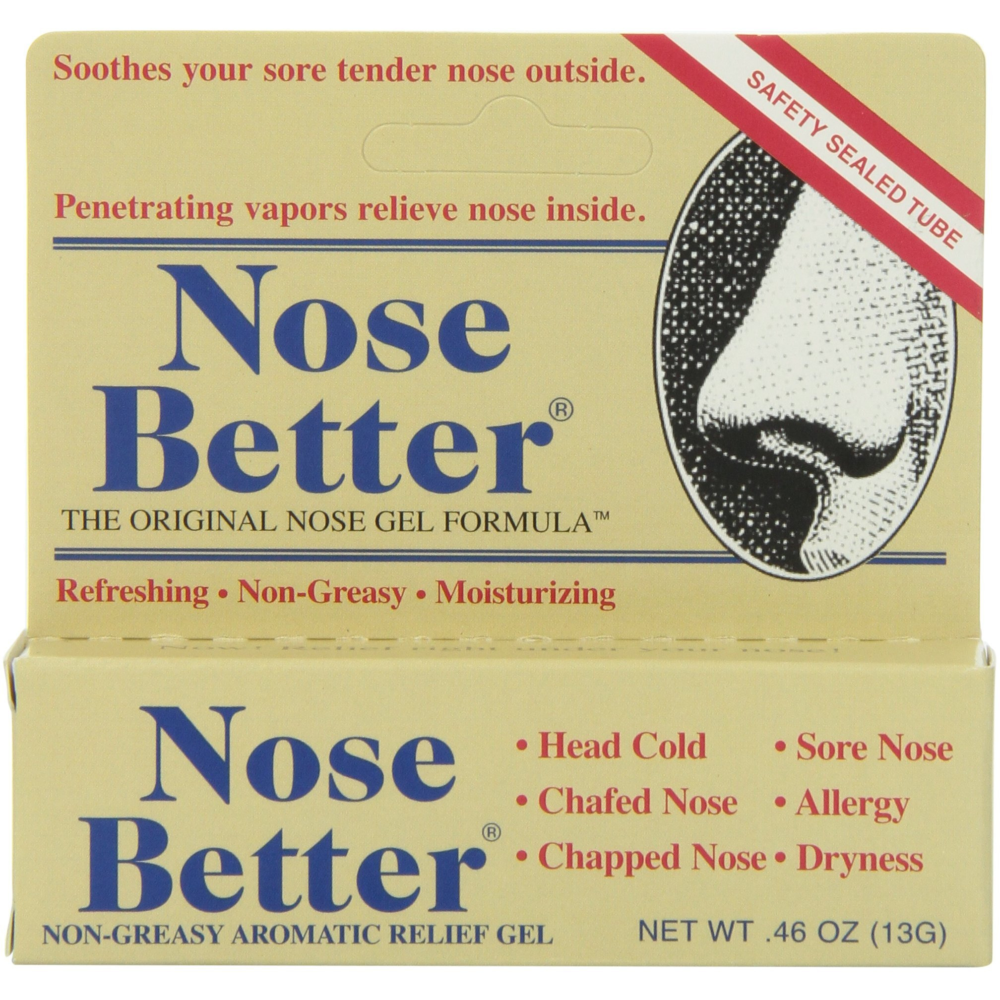 Nose Better Non-Greasy Aromatic Relief Gel, 0.46 Ounce