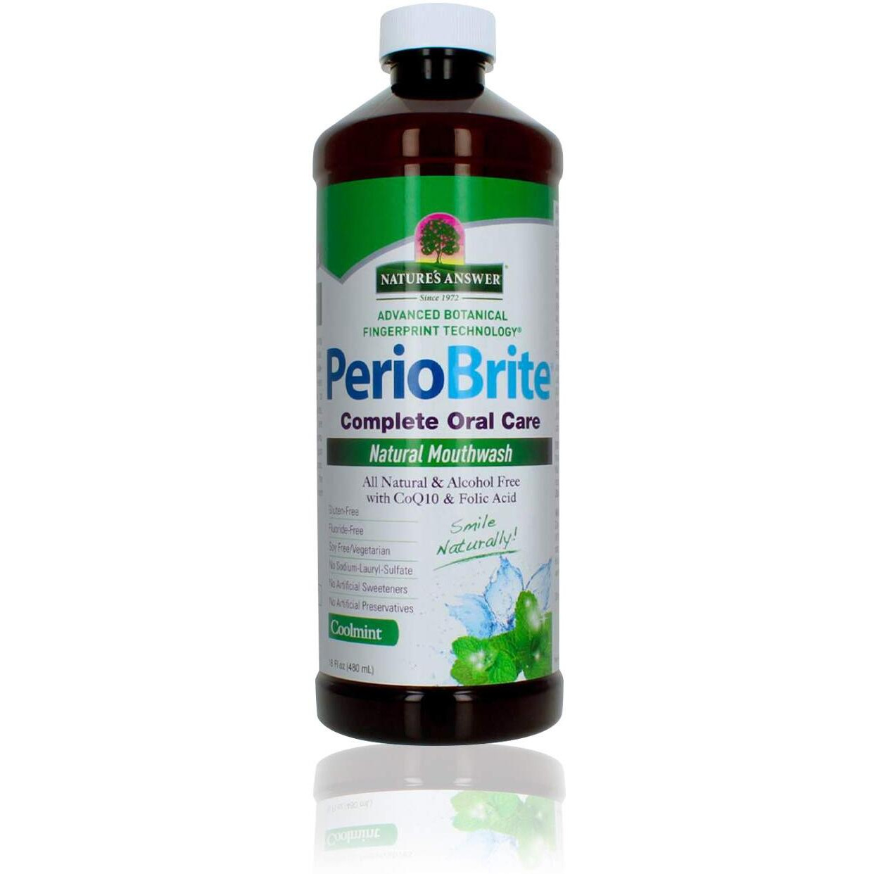 Natures Answer - Periowash Mouthwash Alcohol-free cool Mint - 16 Fl Oz(D0102H5WW18)