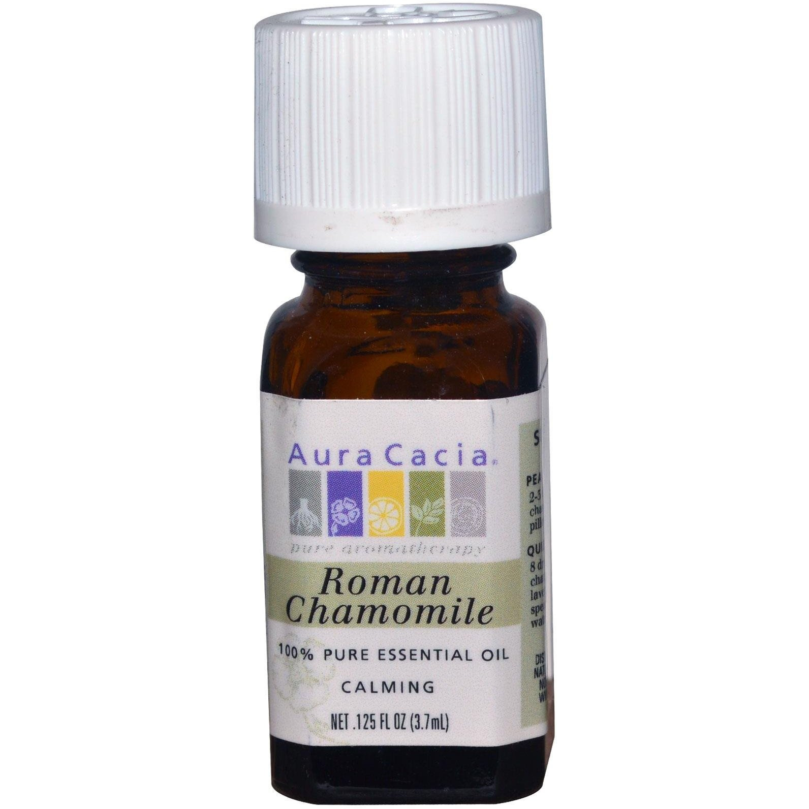 Aura Cacia Pure Roman Chamomile Essential Oil | 0.12 fl. oz.