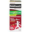 Robitussin Long-Acting Cough and Cold Medicine for Kids, Fruit Punch Flavor - 4 Fl Oz Bottle