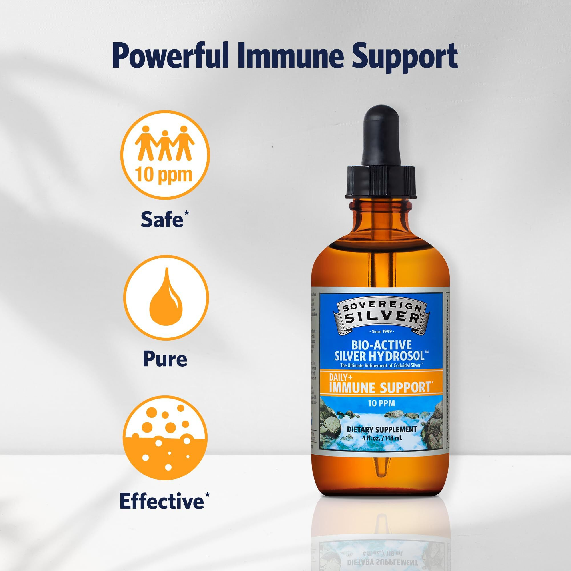 Sovereign Silver - Immune Support Dropper - 1 Each-4 Fz(D0102H5Ng36)