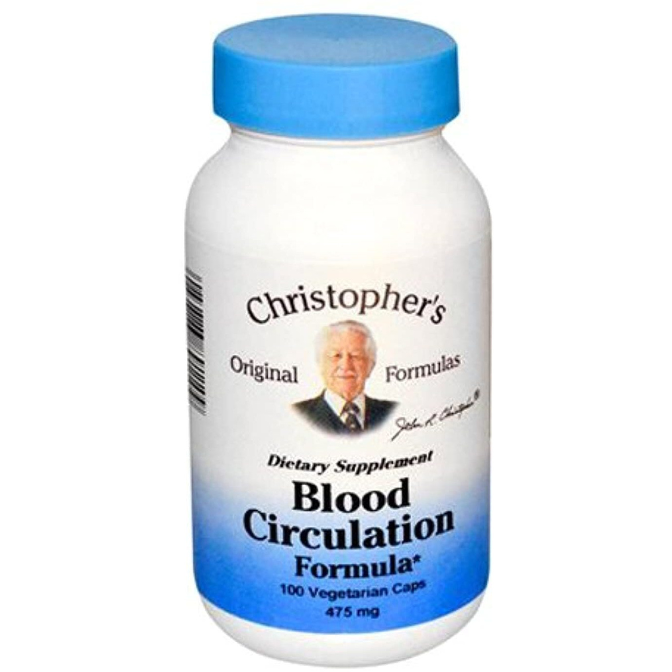 Dr. Christopher's Original Formulas Blood Circulation Formula Capsules, 475mg, 100 Count
