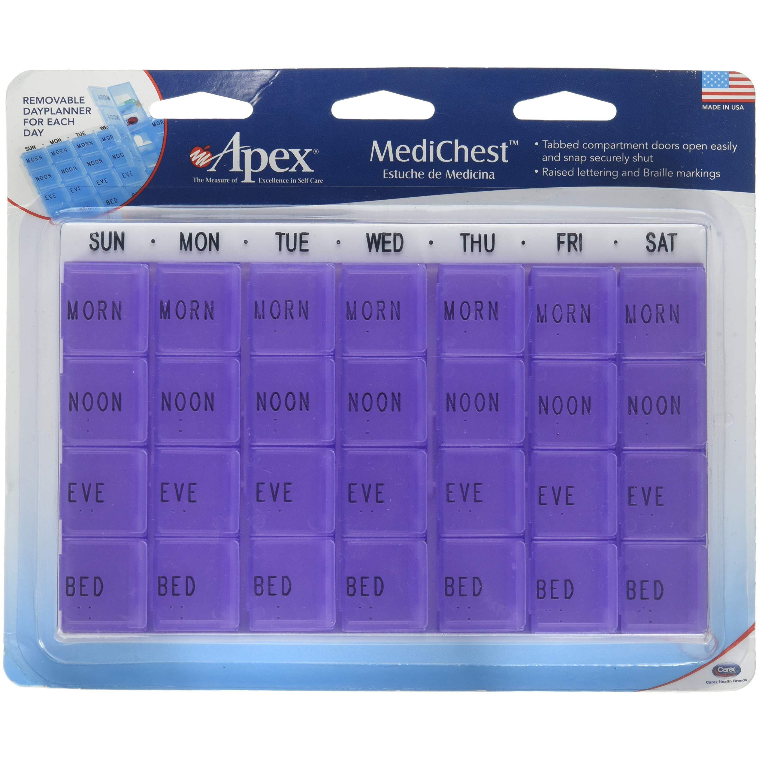 Apex Medi Chest Pill Organizer for Vitamins and Medication - 1 Ea