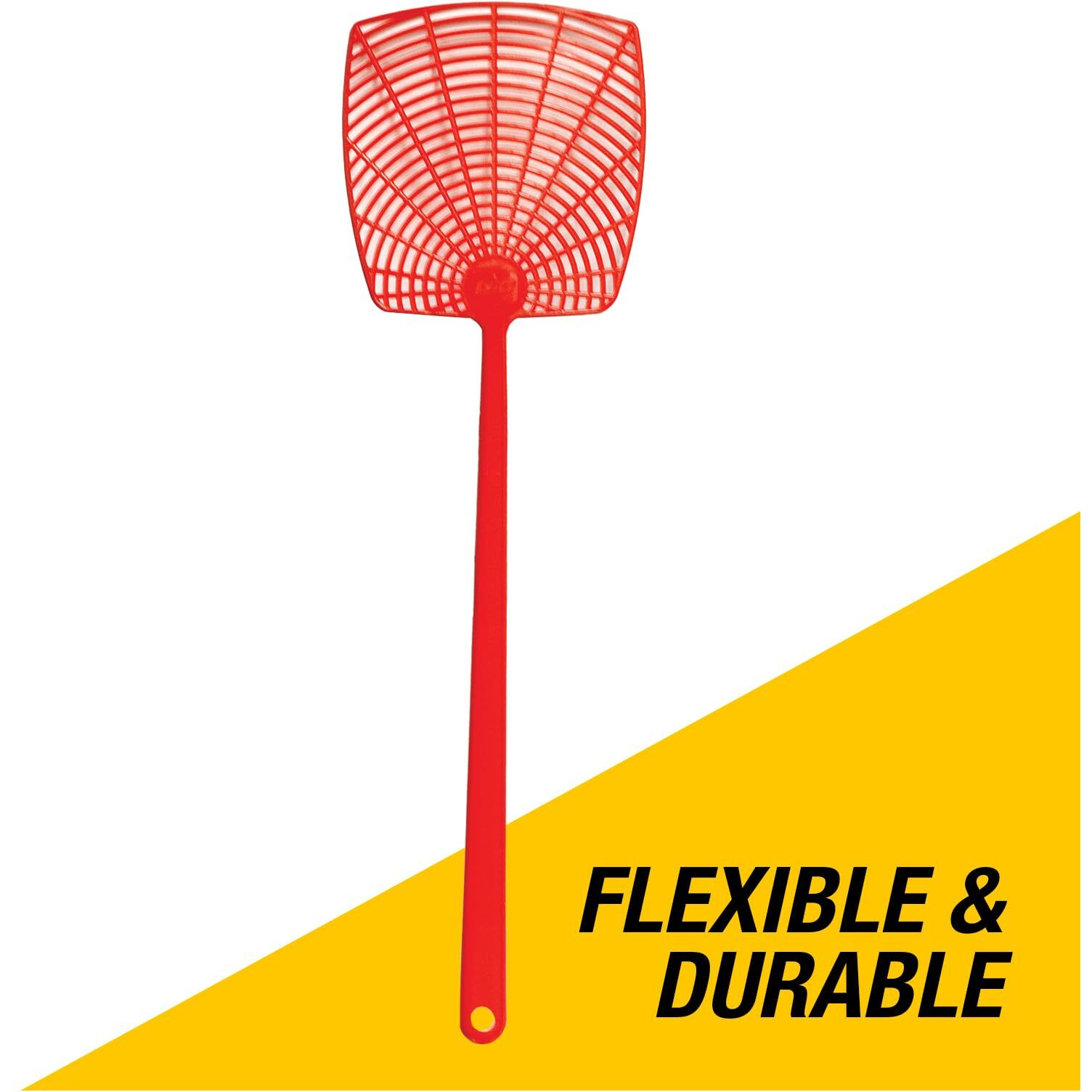 PIC 274-INN Plastic Fly Swatter Assorted Neon Plastic Fly Swatter - Single