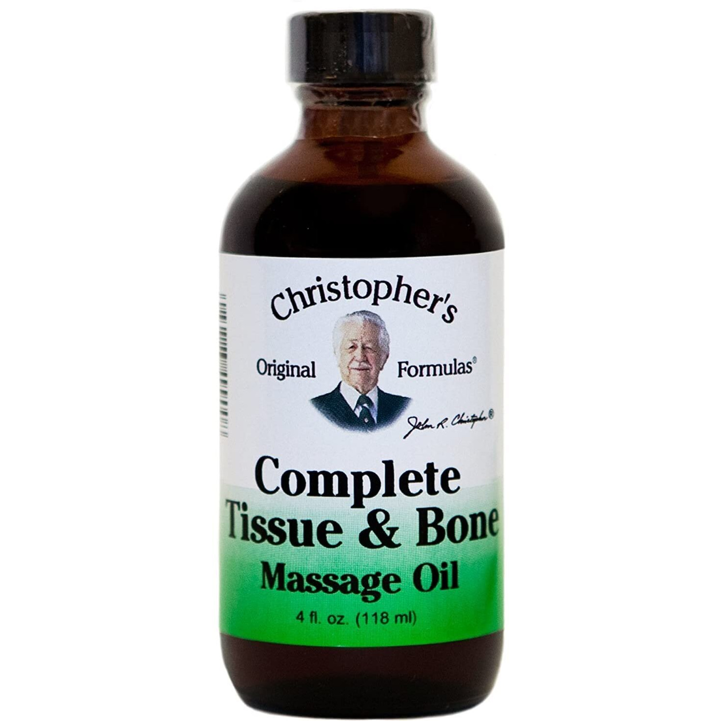 Dr. Christopher's Formulas Complete Tissue and Bone Massage Oil, 4 Ounce
