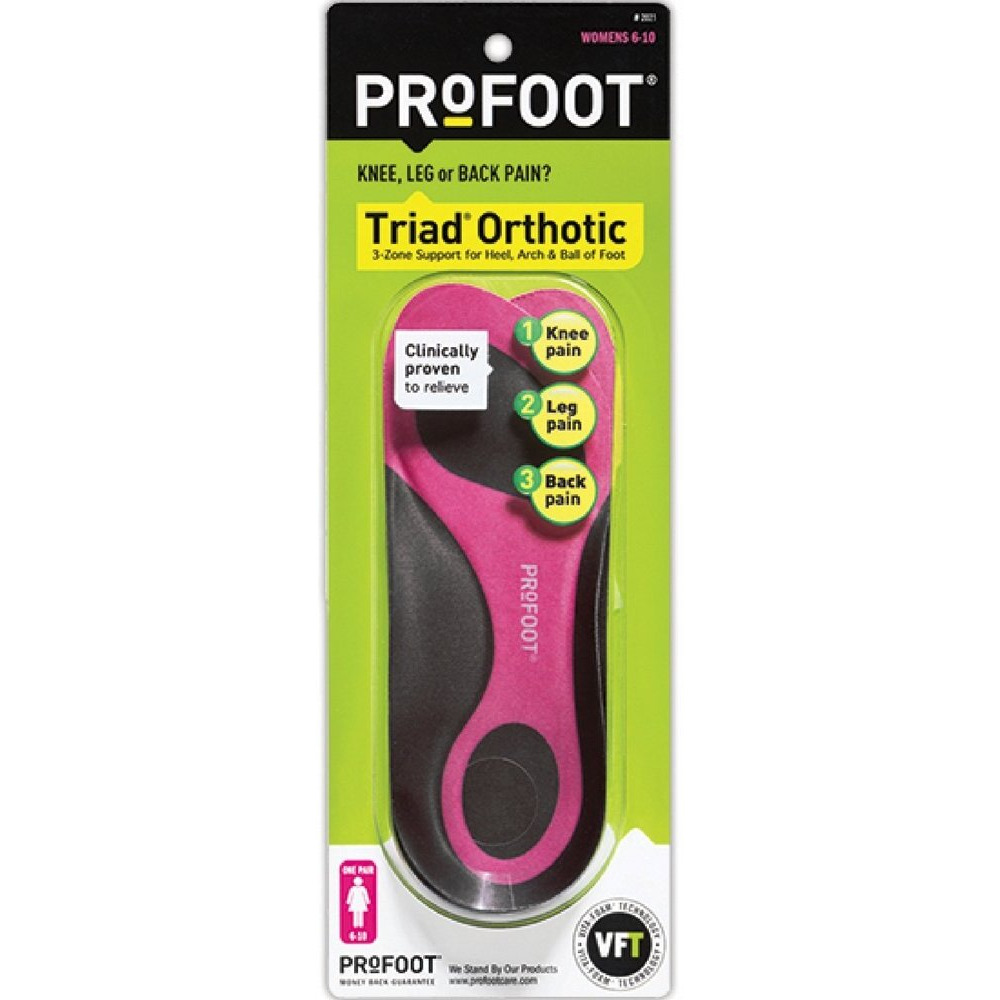 ProFoot Triad Orthotic Women's 6-10 One Pair